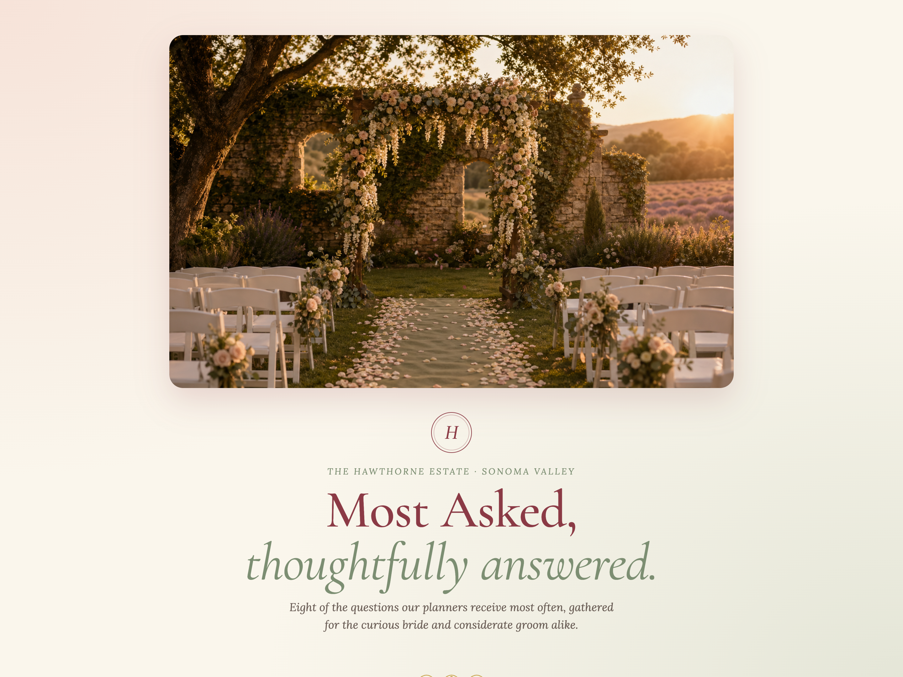 Accordion FAQ — Hospitality / Boutique Variant preview