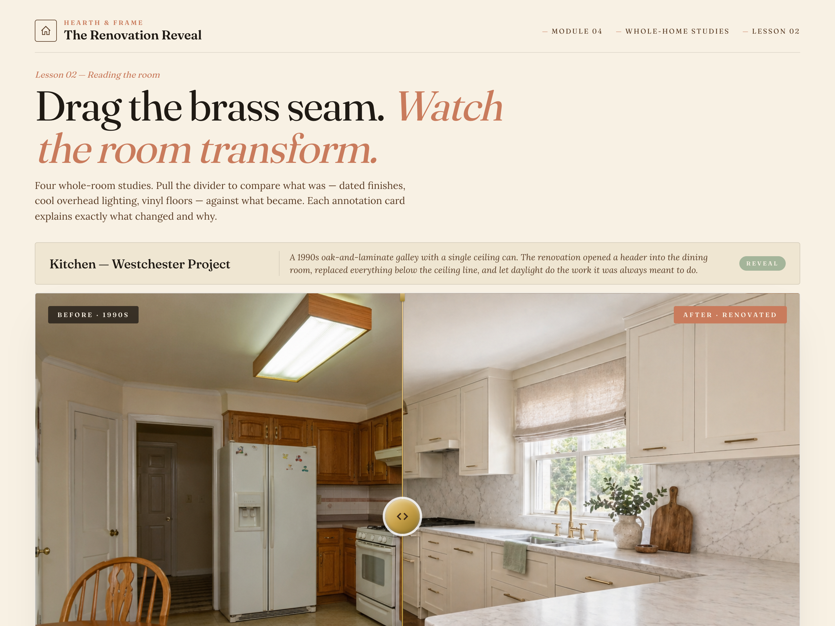 Before / After Slider — Renovation / Reveal Variant preview