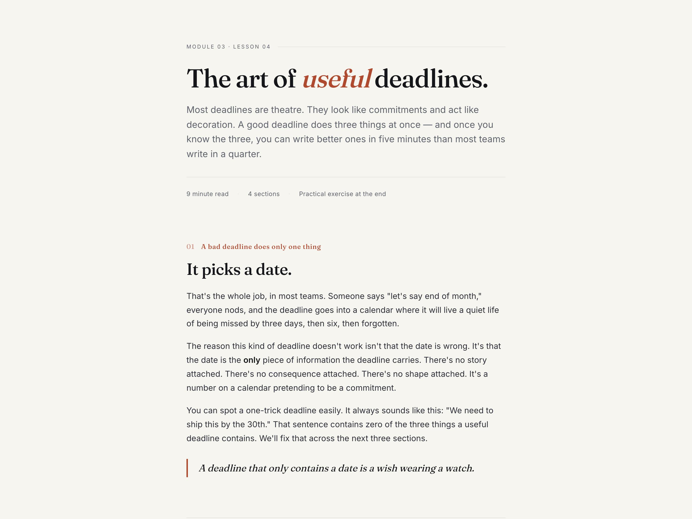 Scroll Progress Bar — Long-Form Lesson Wayfinding Variant preview