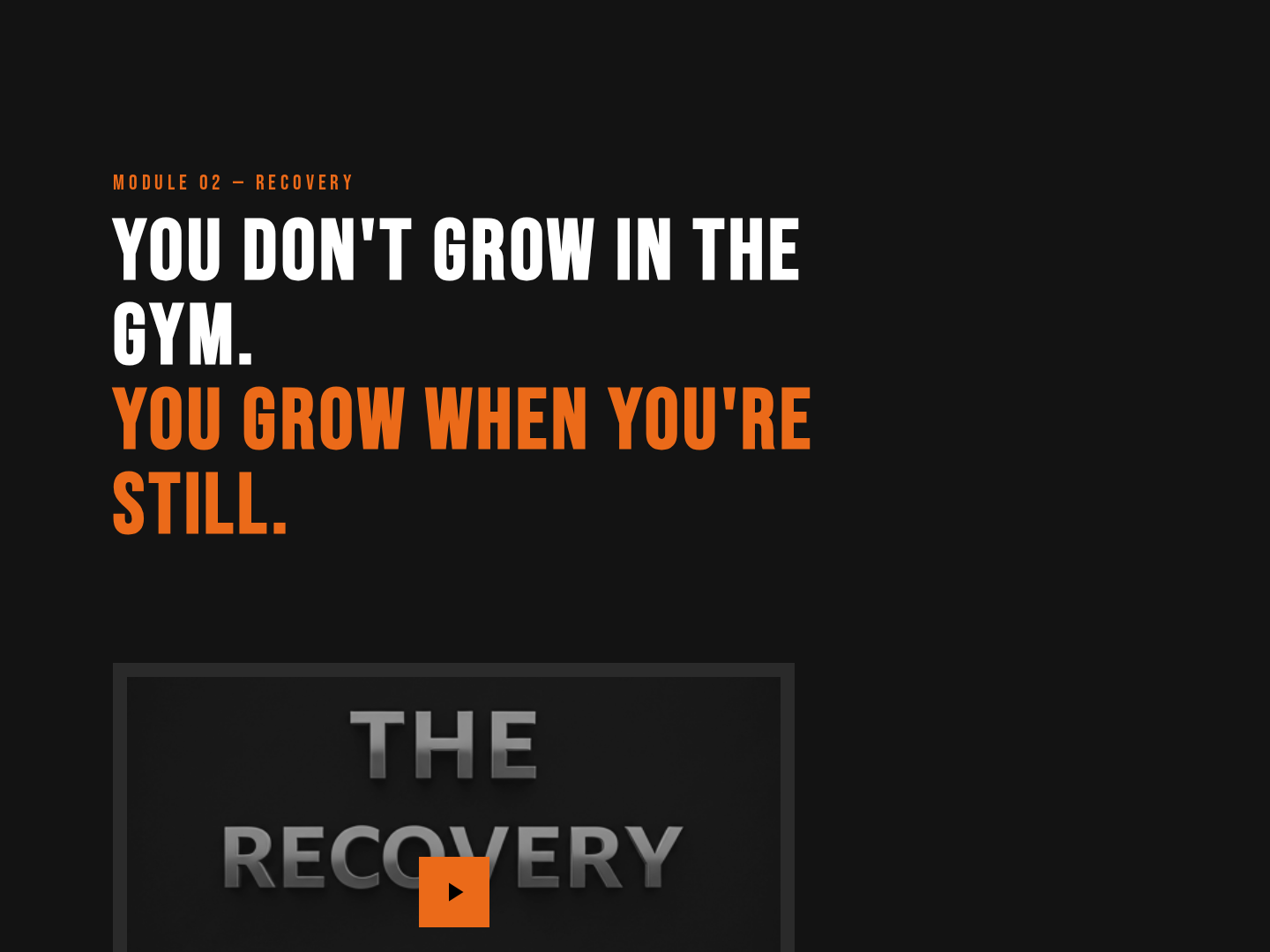 Recovery Protocol Lesson — Sleep & Restoration Variant preview