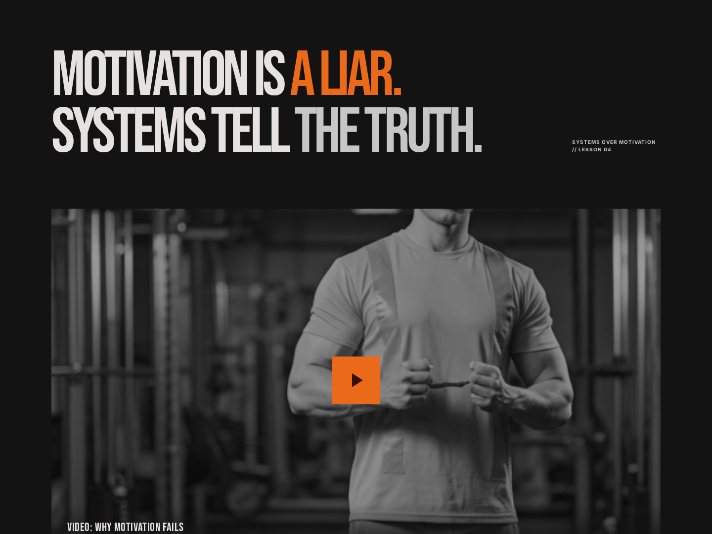 Systems-vs-Motivation Lesson — Habit-Design Concept Variant preview