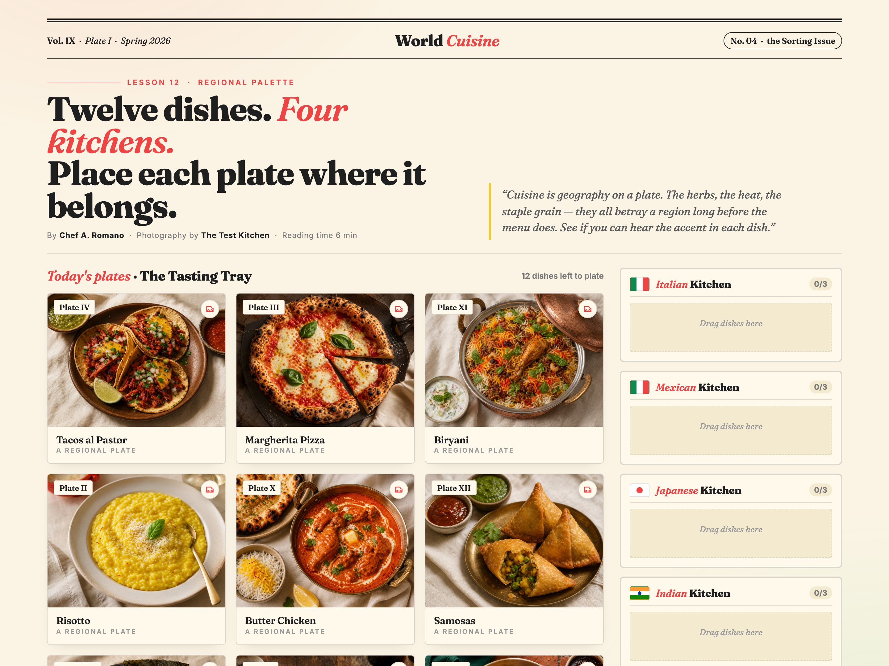 Drag-and-Drop Categorization — Visual/Photo Variant preview