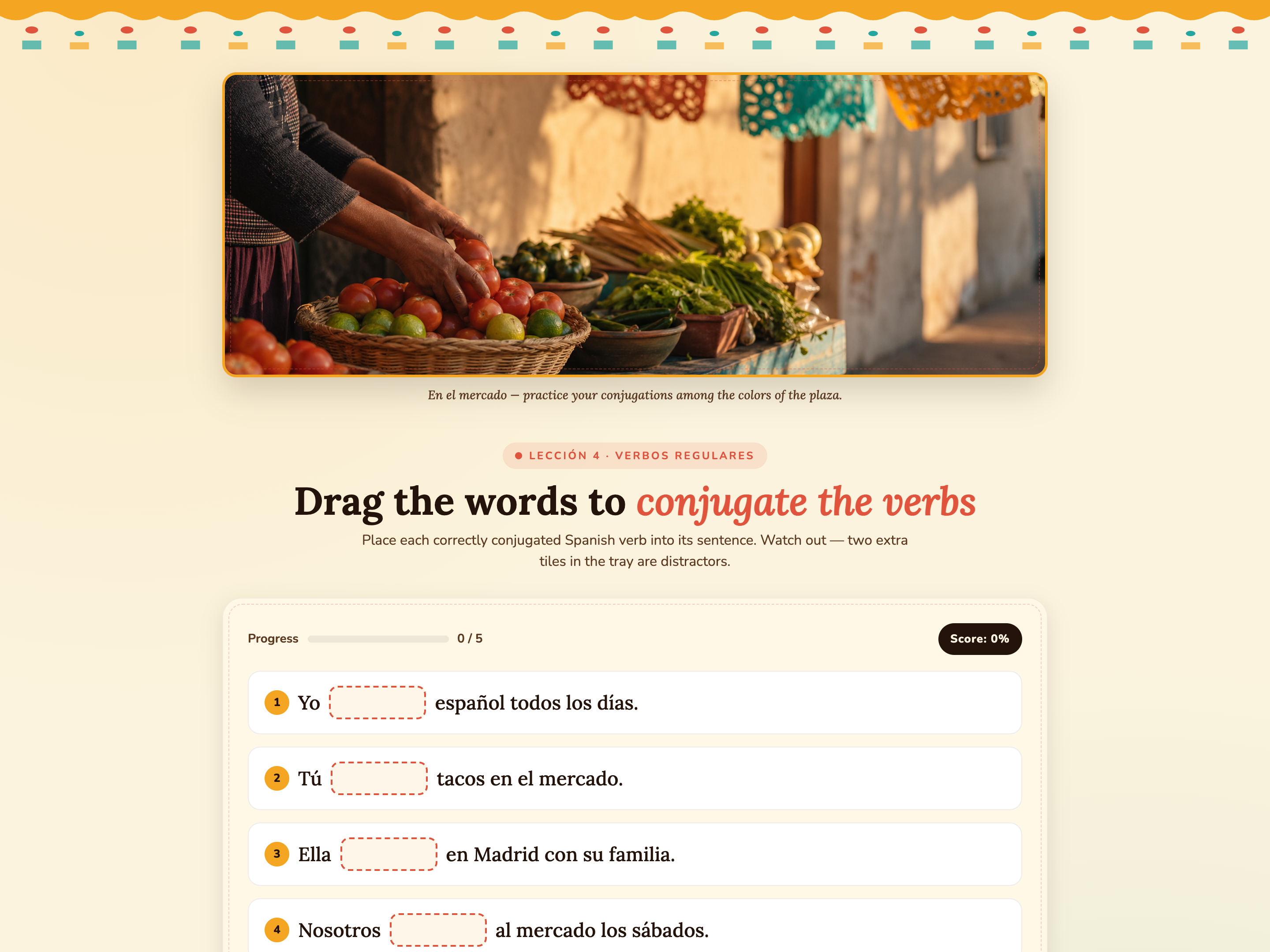Drag the Words — Foundational Sentence-Builder Variant preview