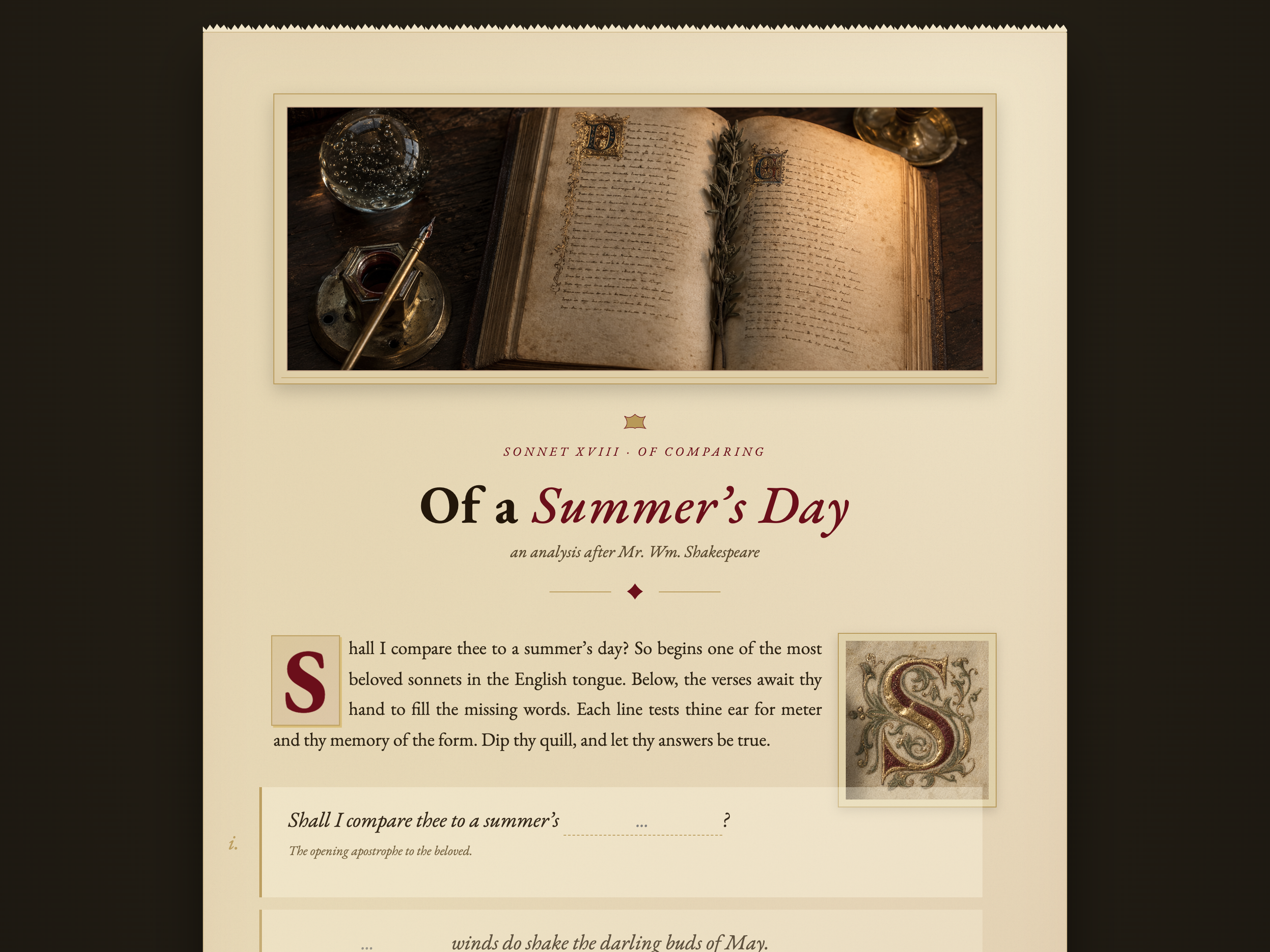 Fill-in-the-Blanks Cloze Activity — Editorial / Literary Variant preview