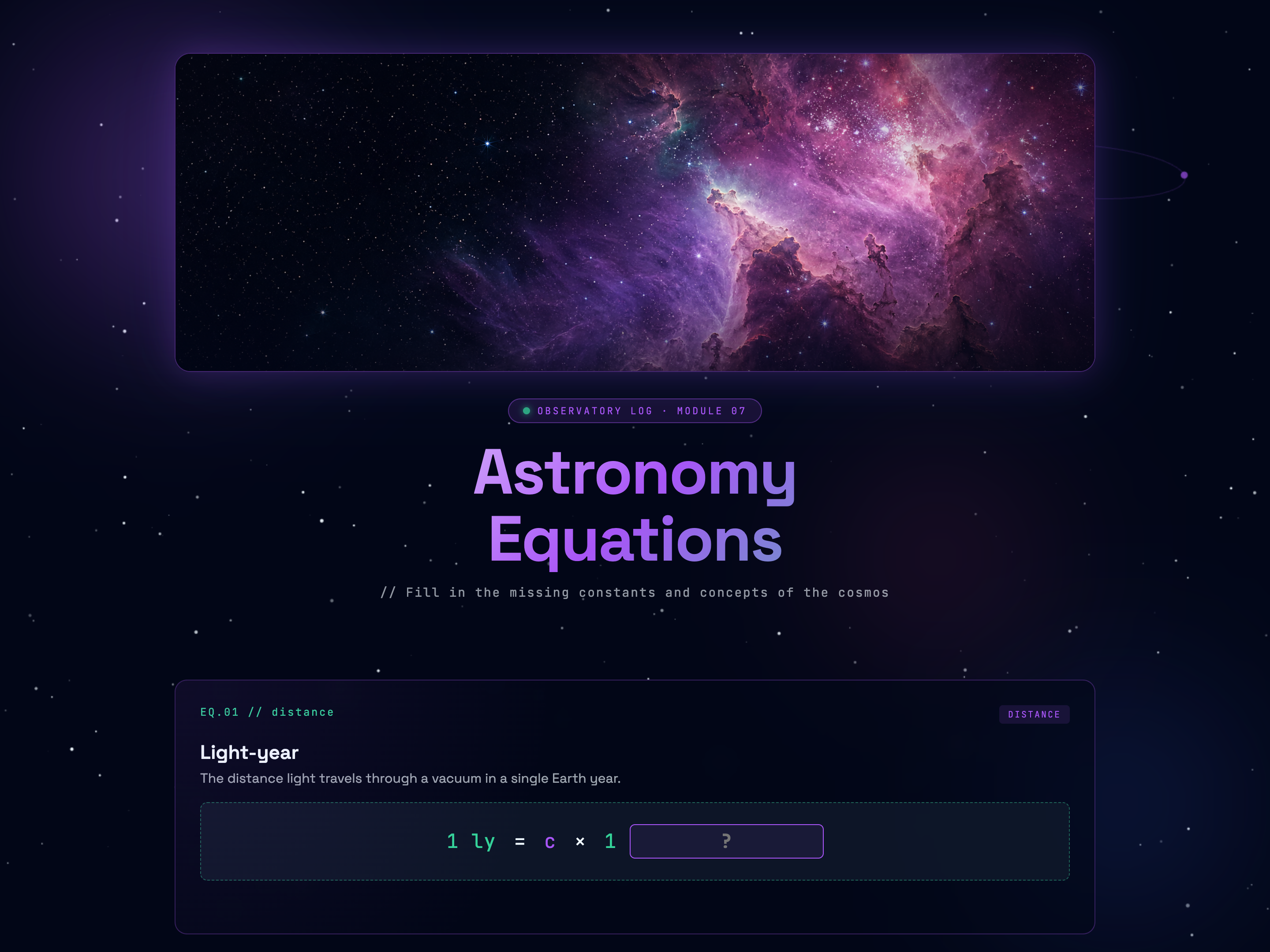Fill-in-the-Blanks Cloze Activity — Equations / Formula Variant preview