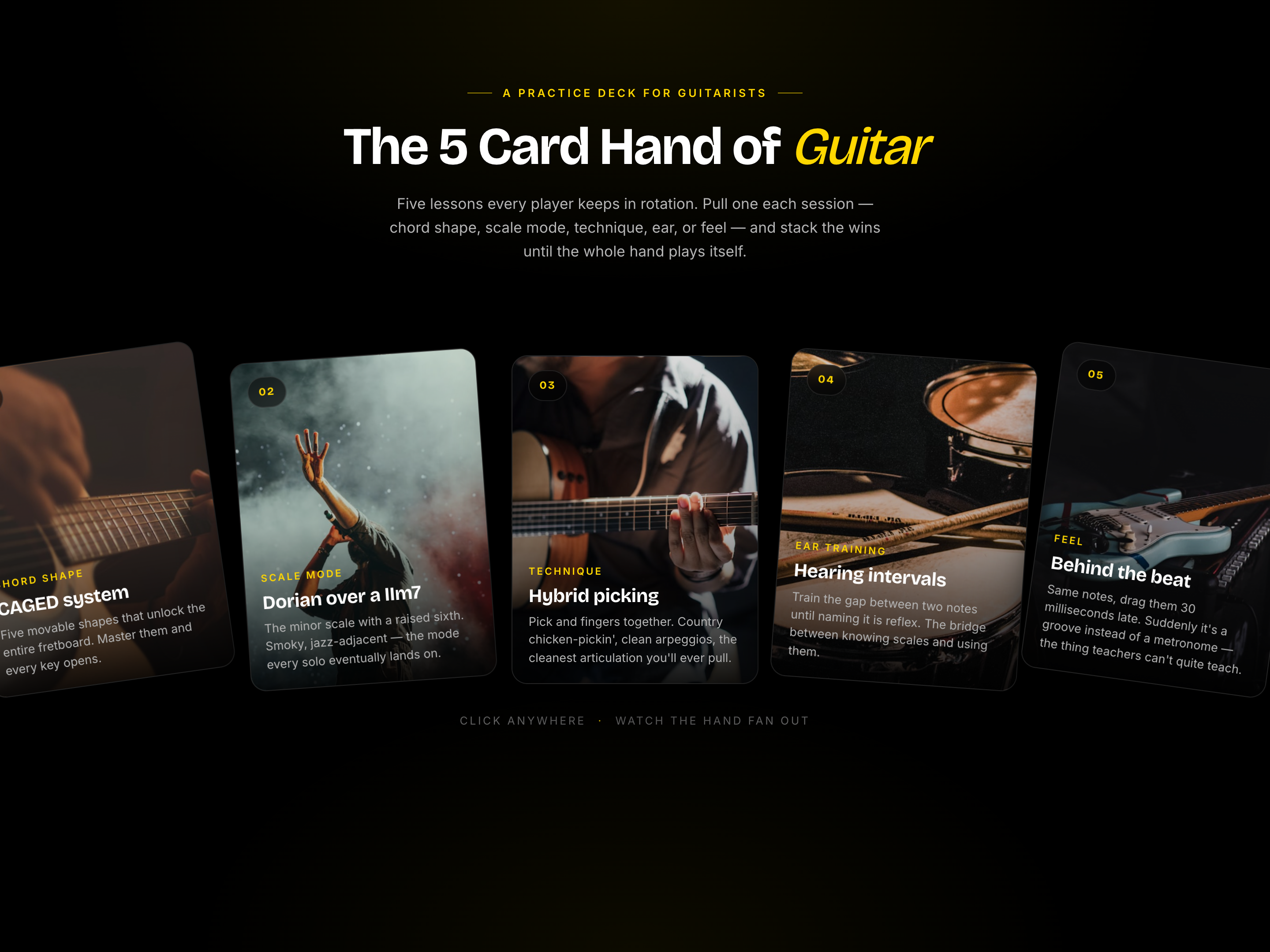Card Hand Spread — Practice Pattern Picker preview