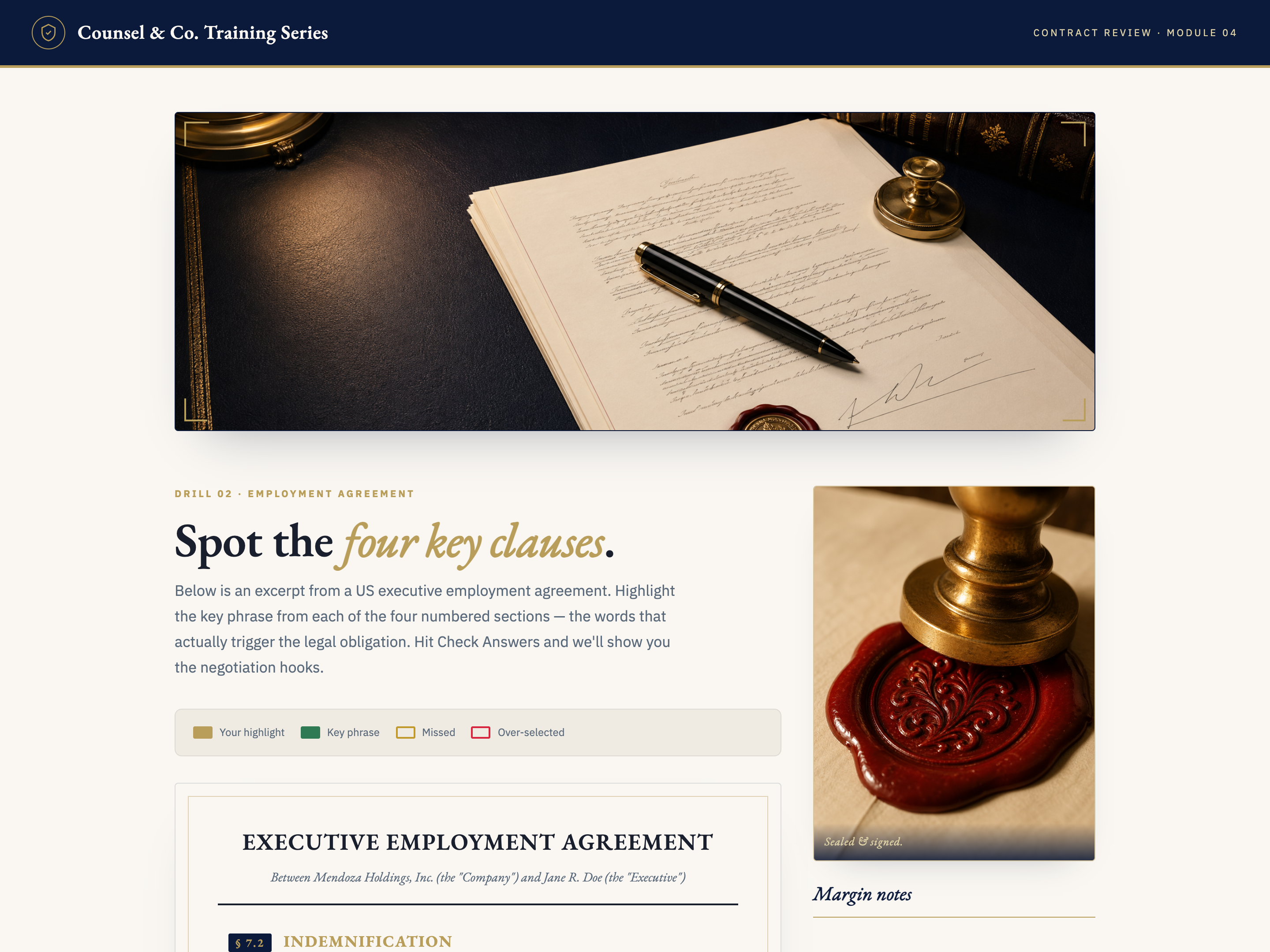 Highlight & Annotate — Document Review Variant preview