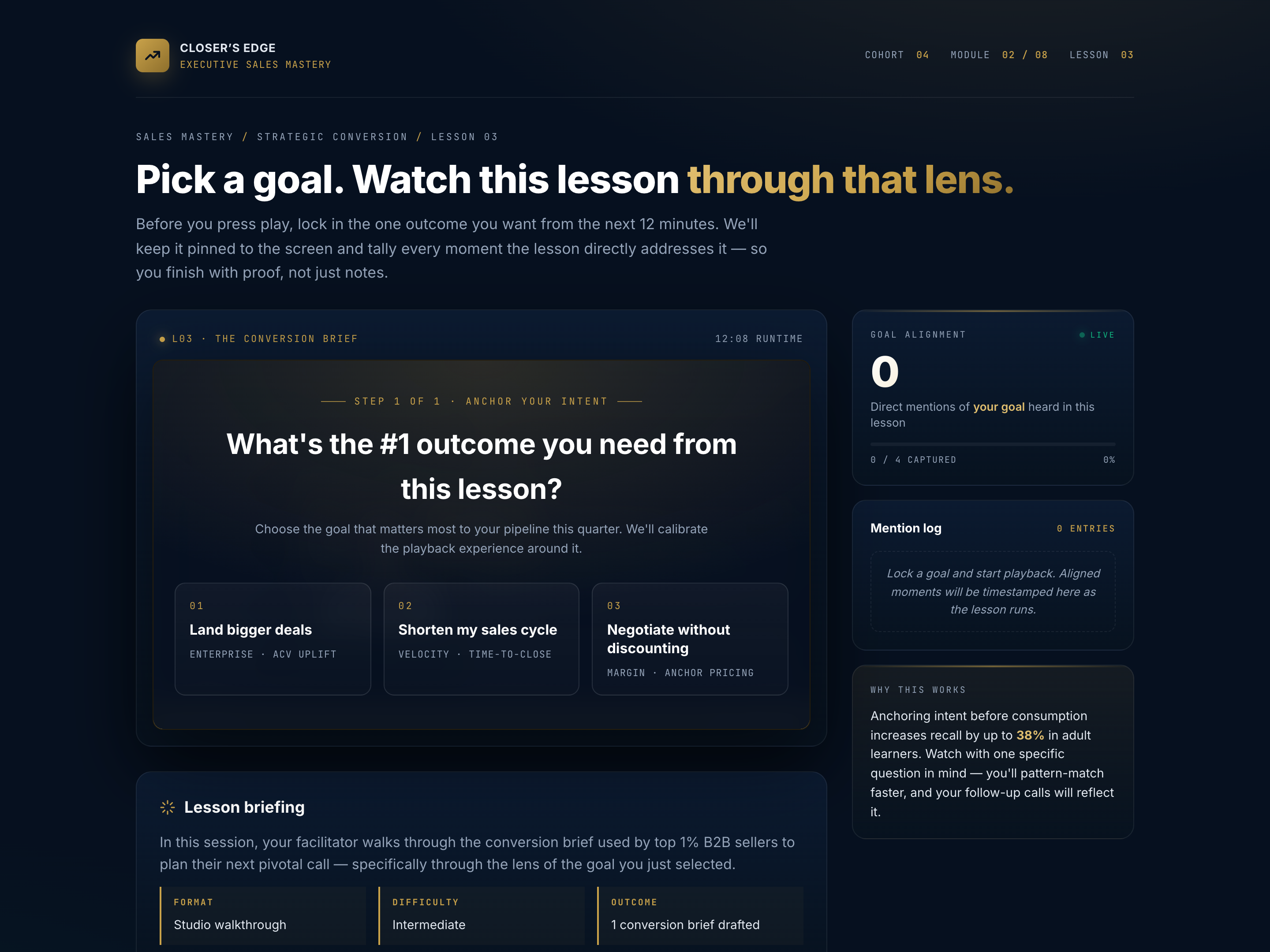 Intention Anchor — Pre/Post Reflection Bookend preview