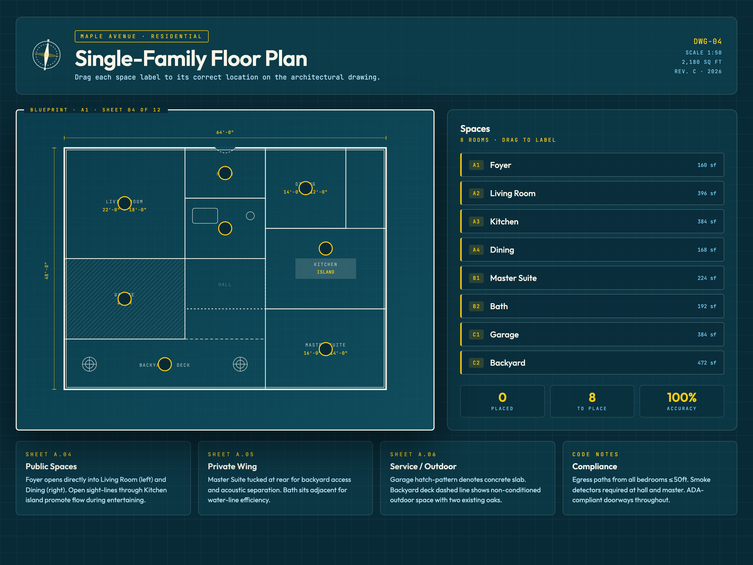 Interactive Diagram — Spatial / Floor-Plan Variant preview