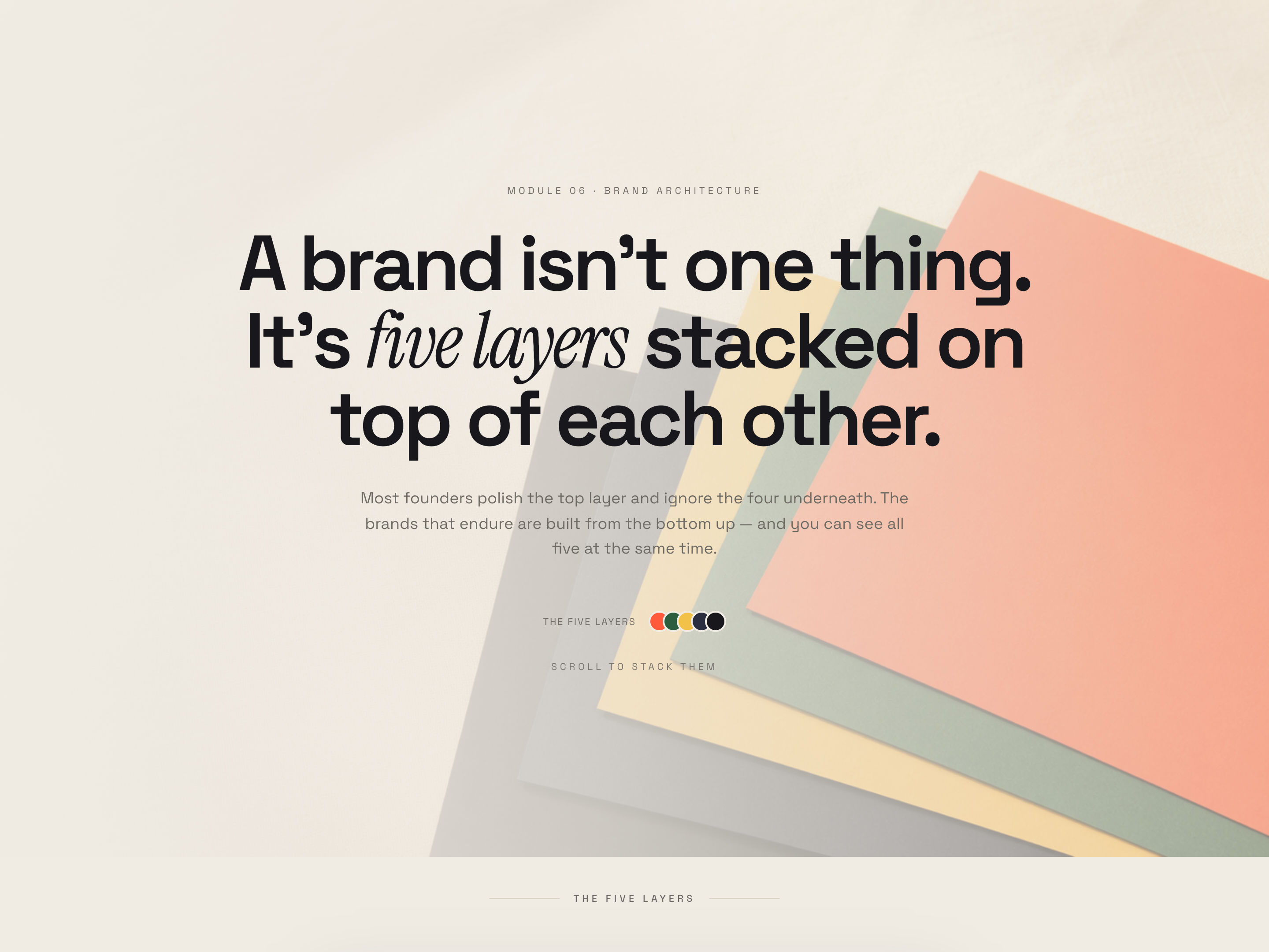 Sticky Card Stack — Layered Concept Lesson preview