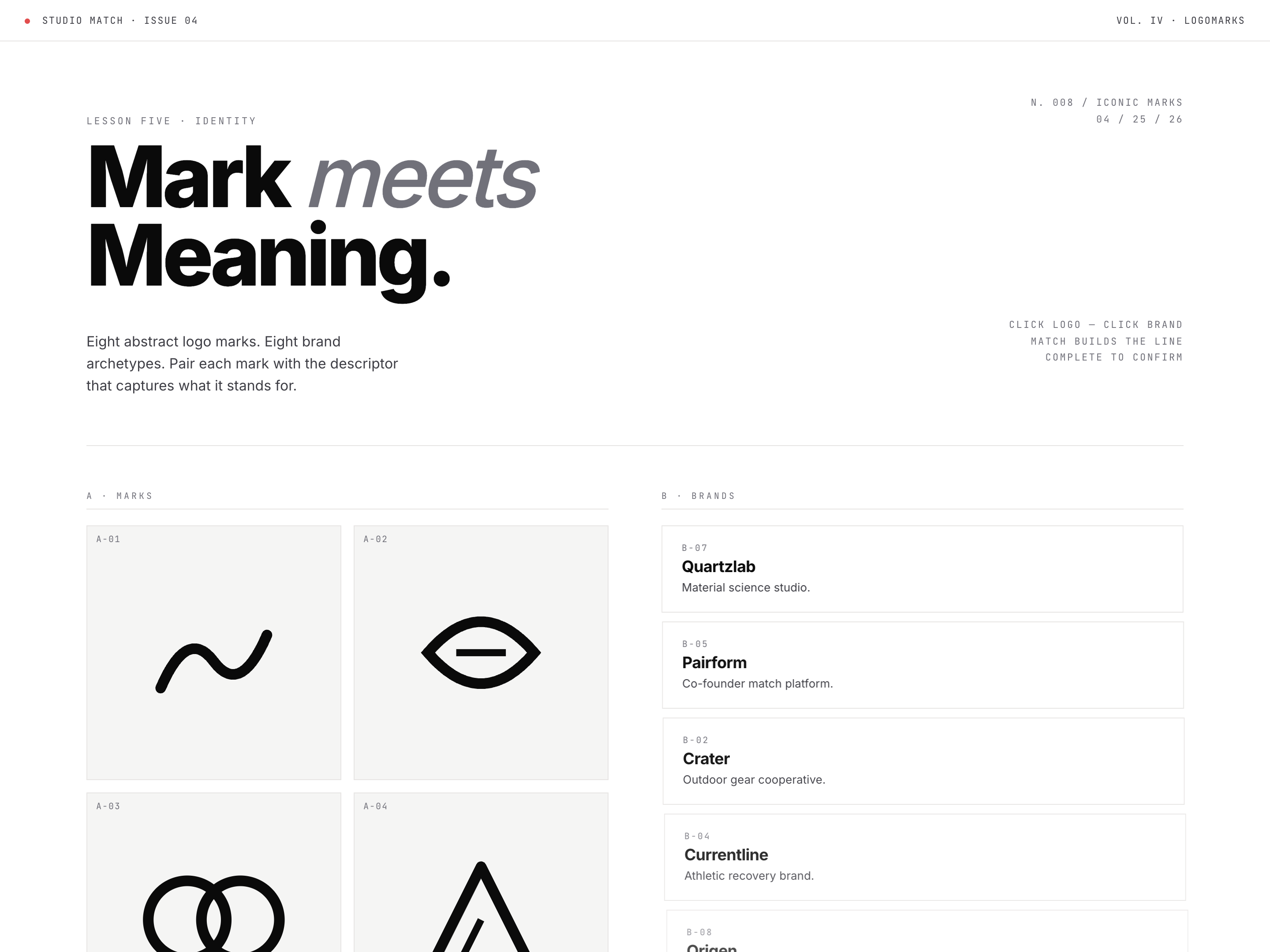 Matching Pairs — Brand/Logo Variant preview