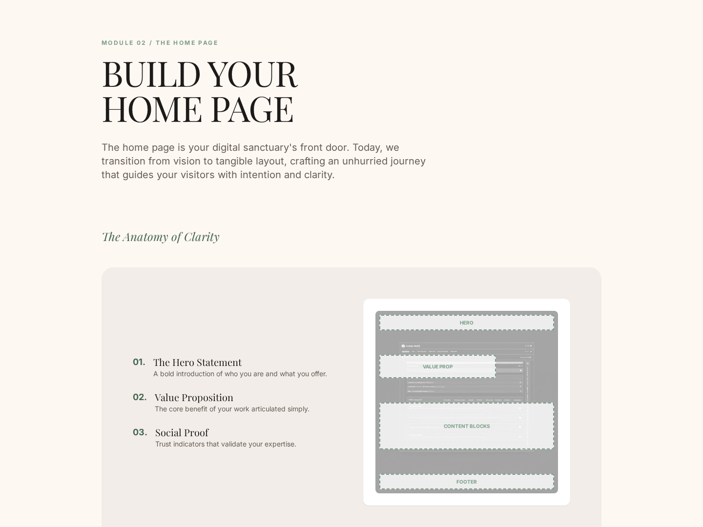 Hands-On Homepage Build Lesson — Step-By-Step Guided preview