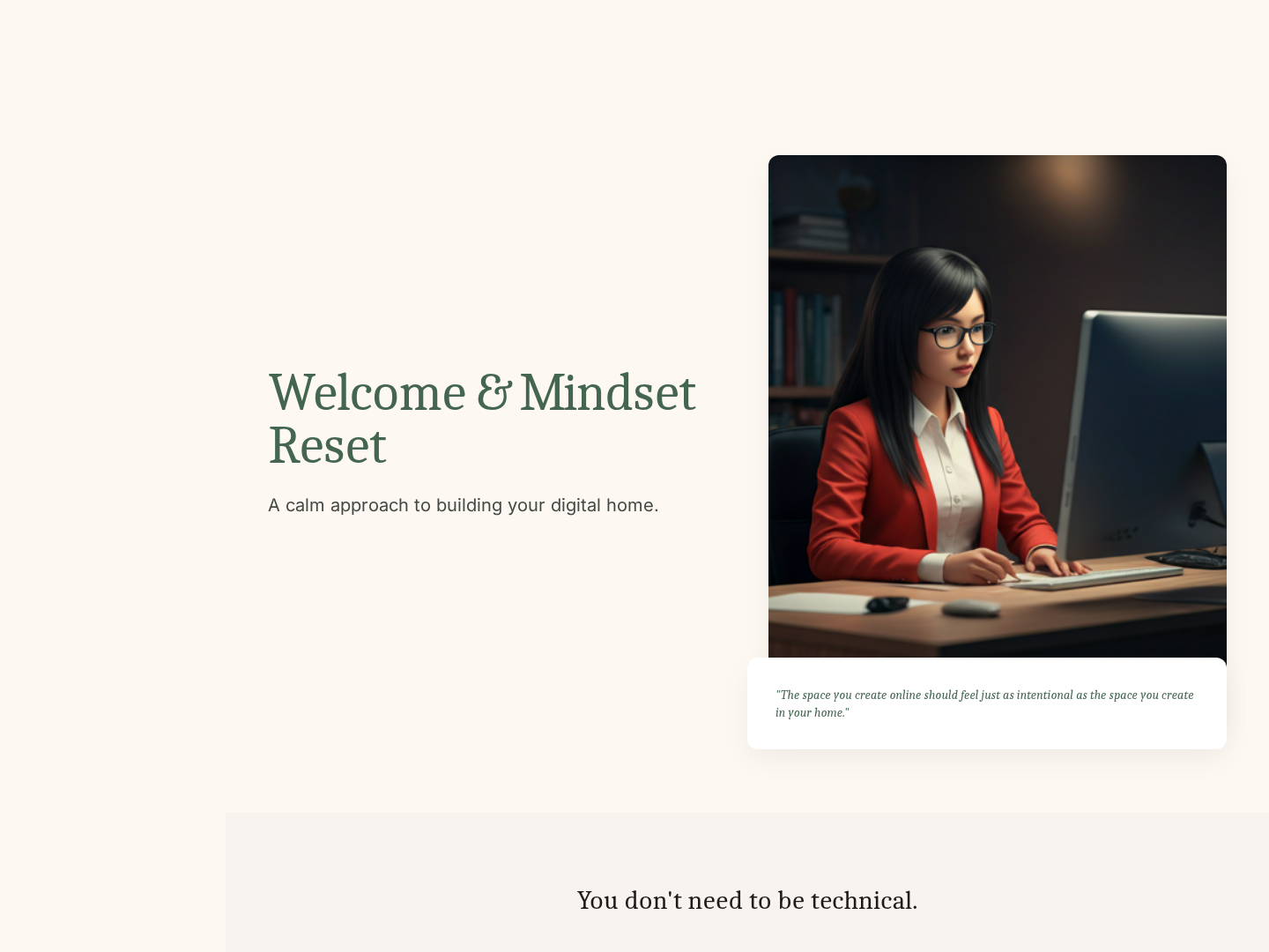 Welcome & Mindset Lesson — Cohort Kickoff Variant preview
