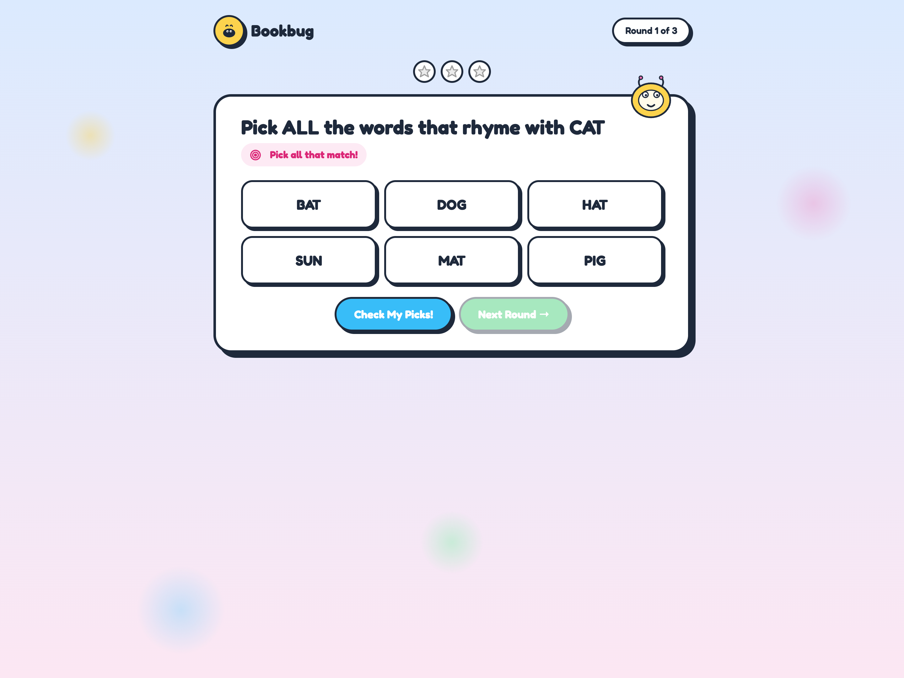 Multiple Select Quiz — Friendly/Bookish Variant preview