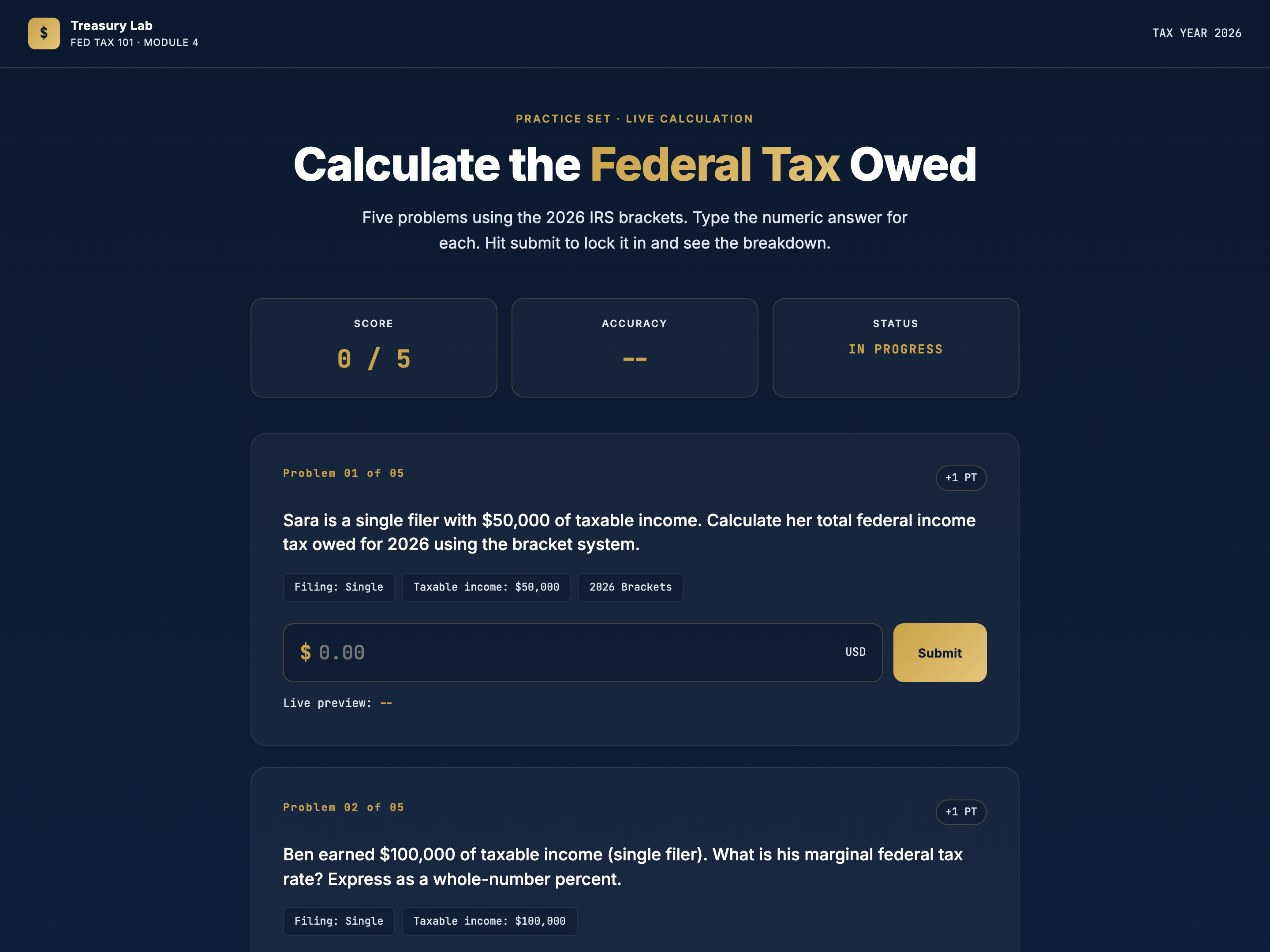 Numeric Input — Calculator / Forms Variant preview