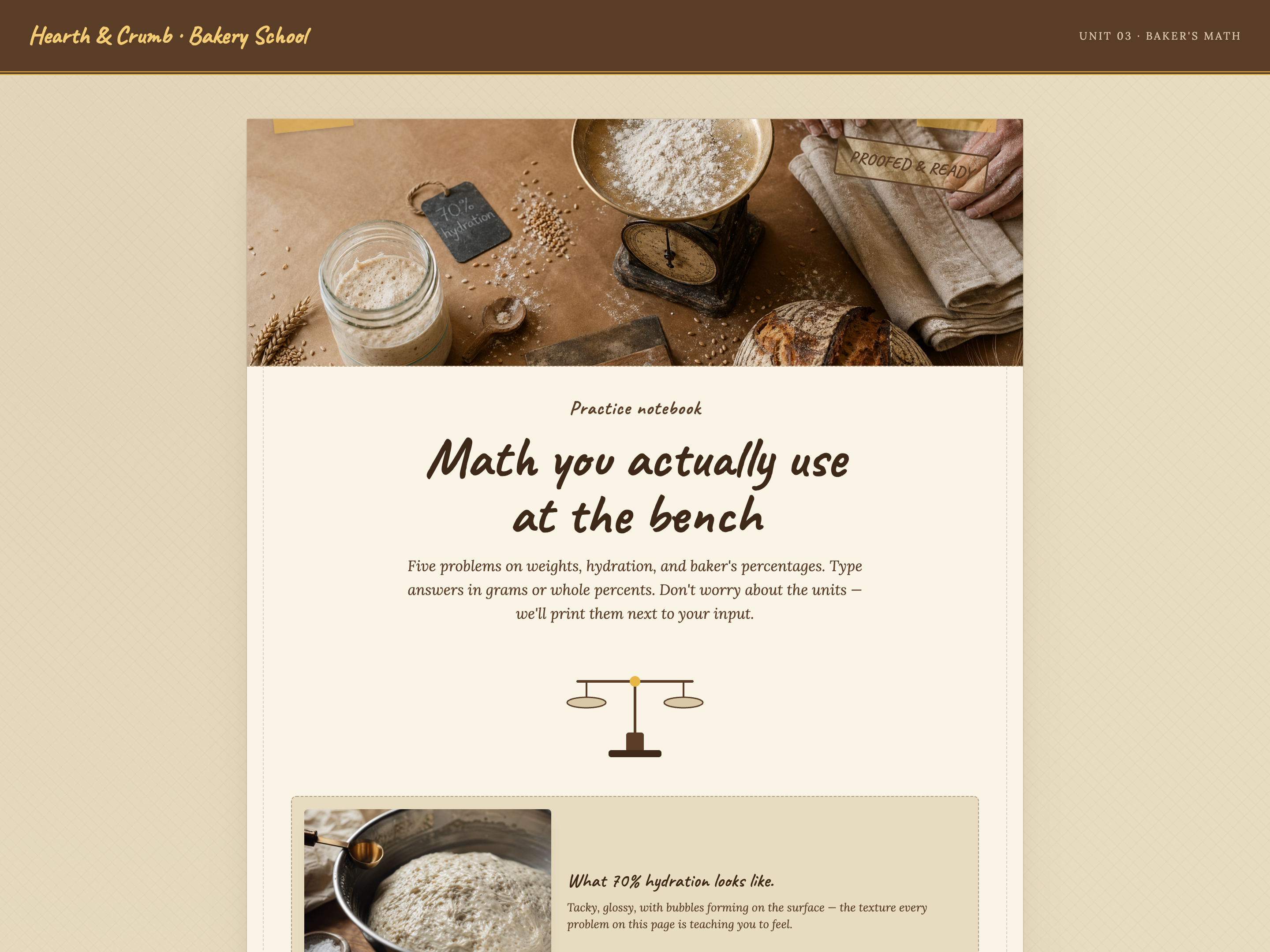 Numeric Input — Recipe / Ratio-Math Variant preview