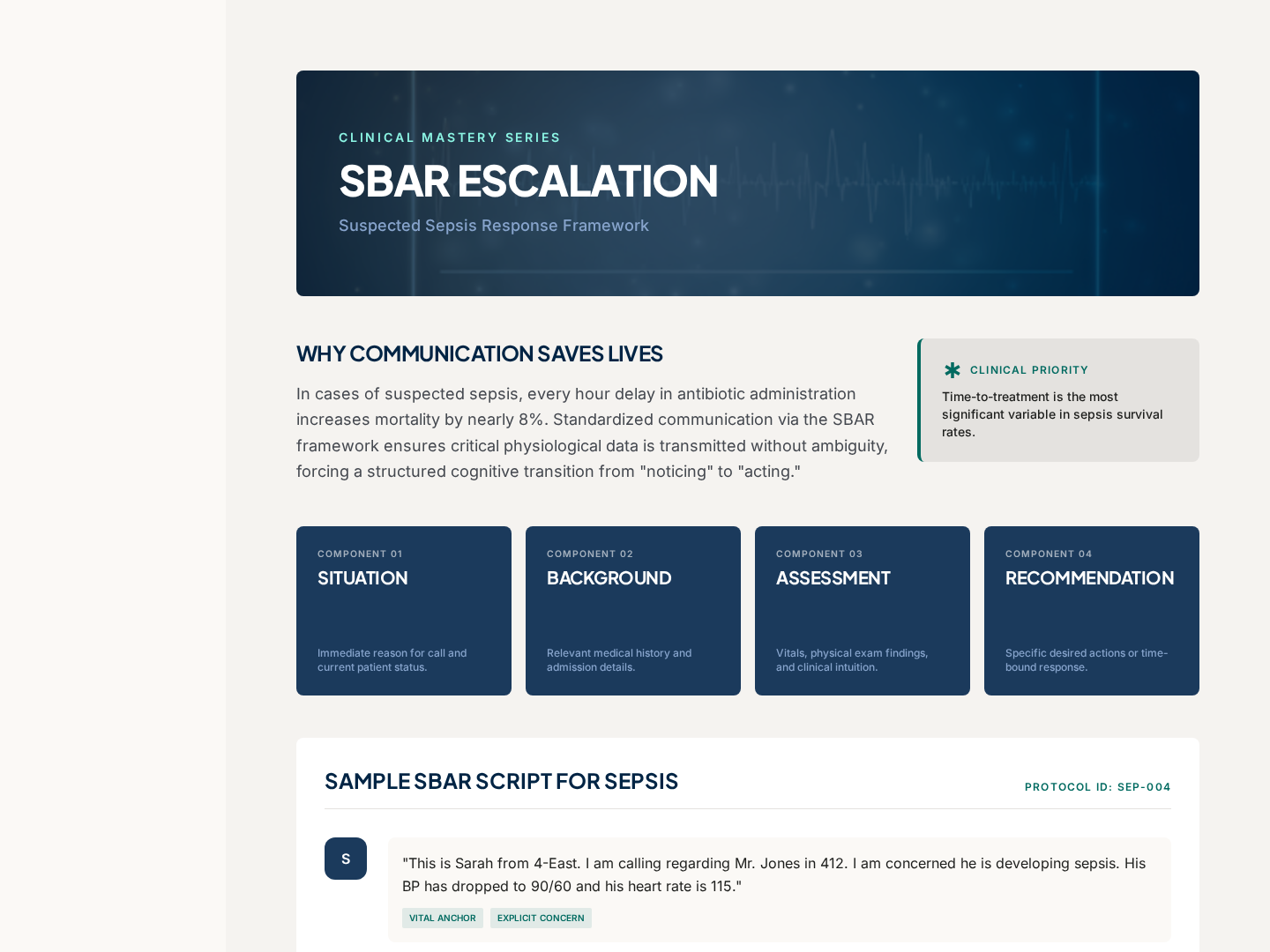 Structured Communication Lesson — Named-Framework Variant preview