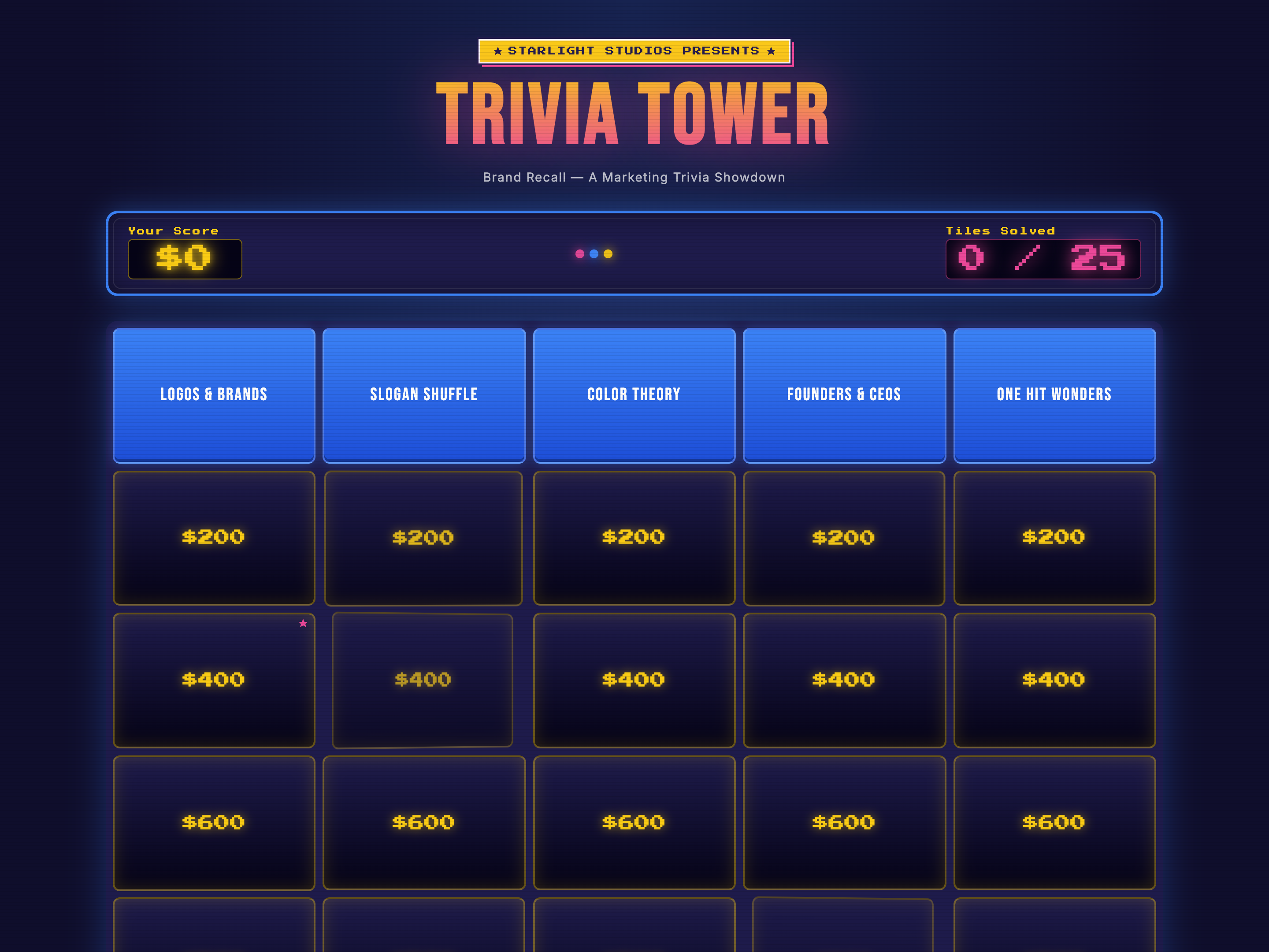 Quiz Game — Brand Recall / Logo-ID Variant preview