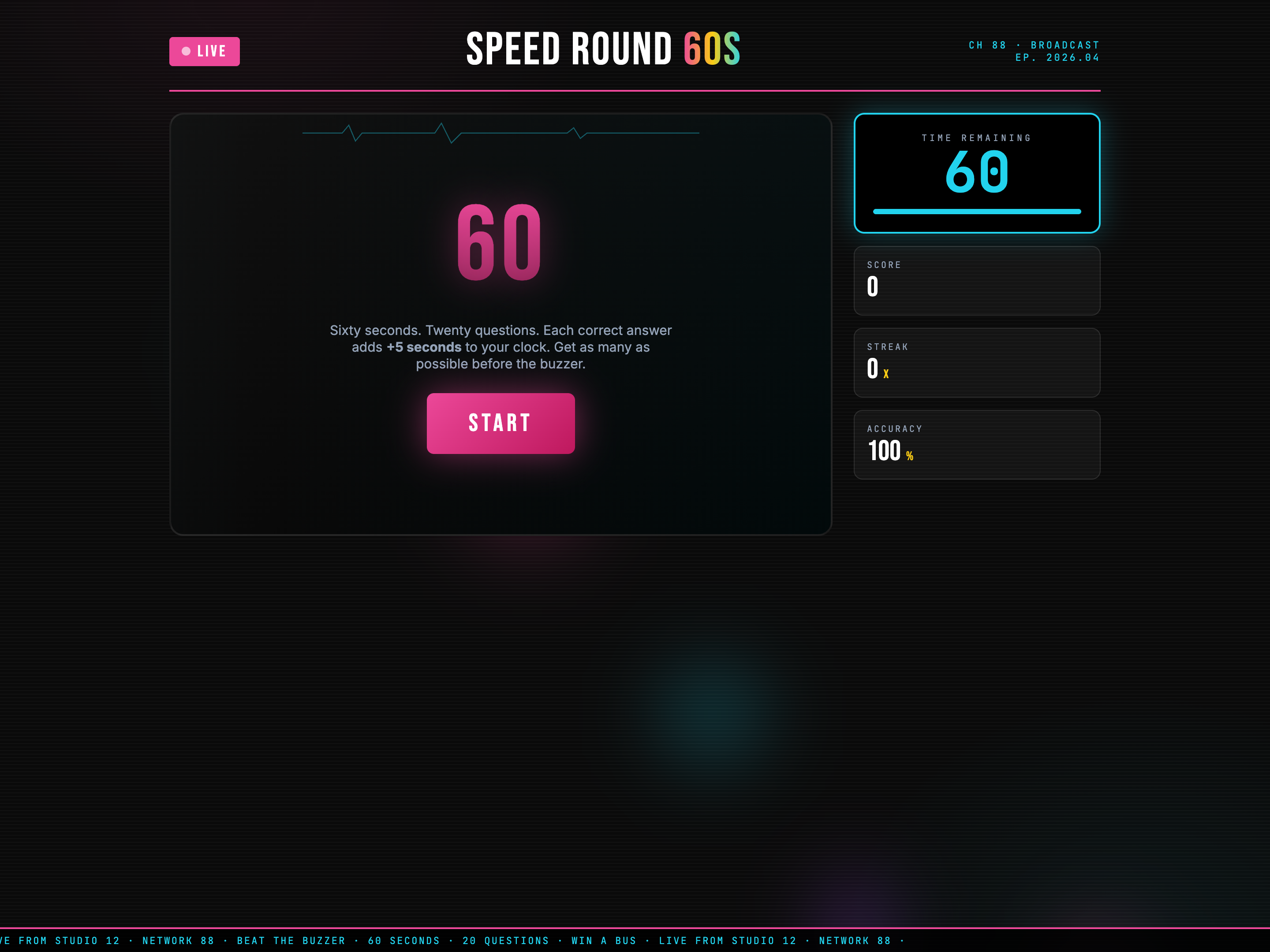 Quiz Game — Speed Round / Timed Sprint Variant preview