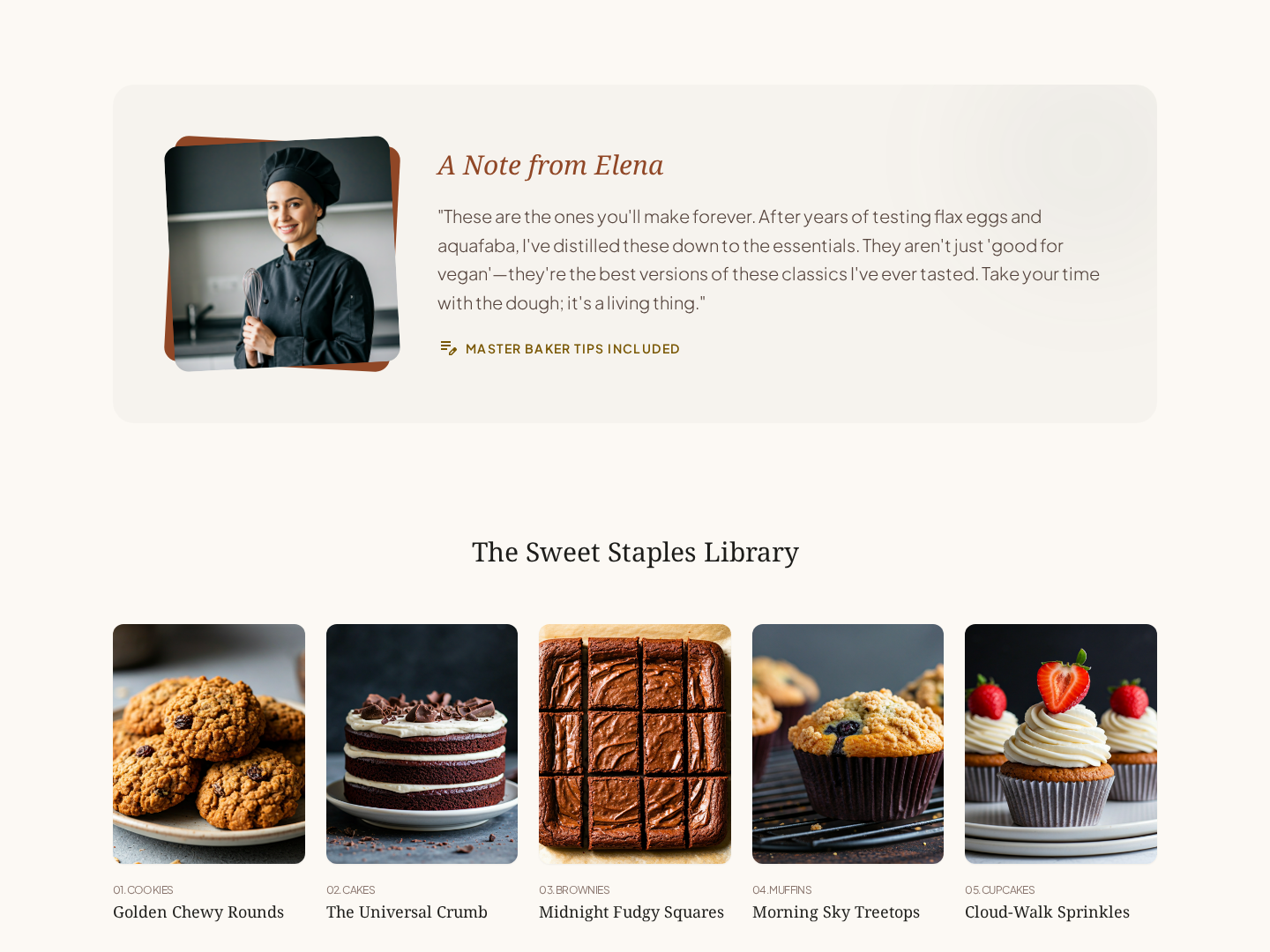 Recipe Collection Lesson — Visual Card Index Page preview