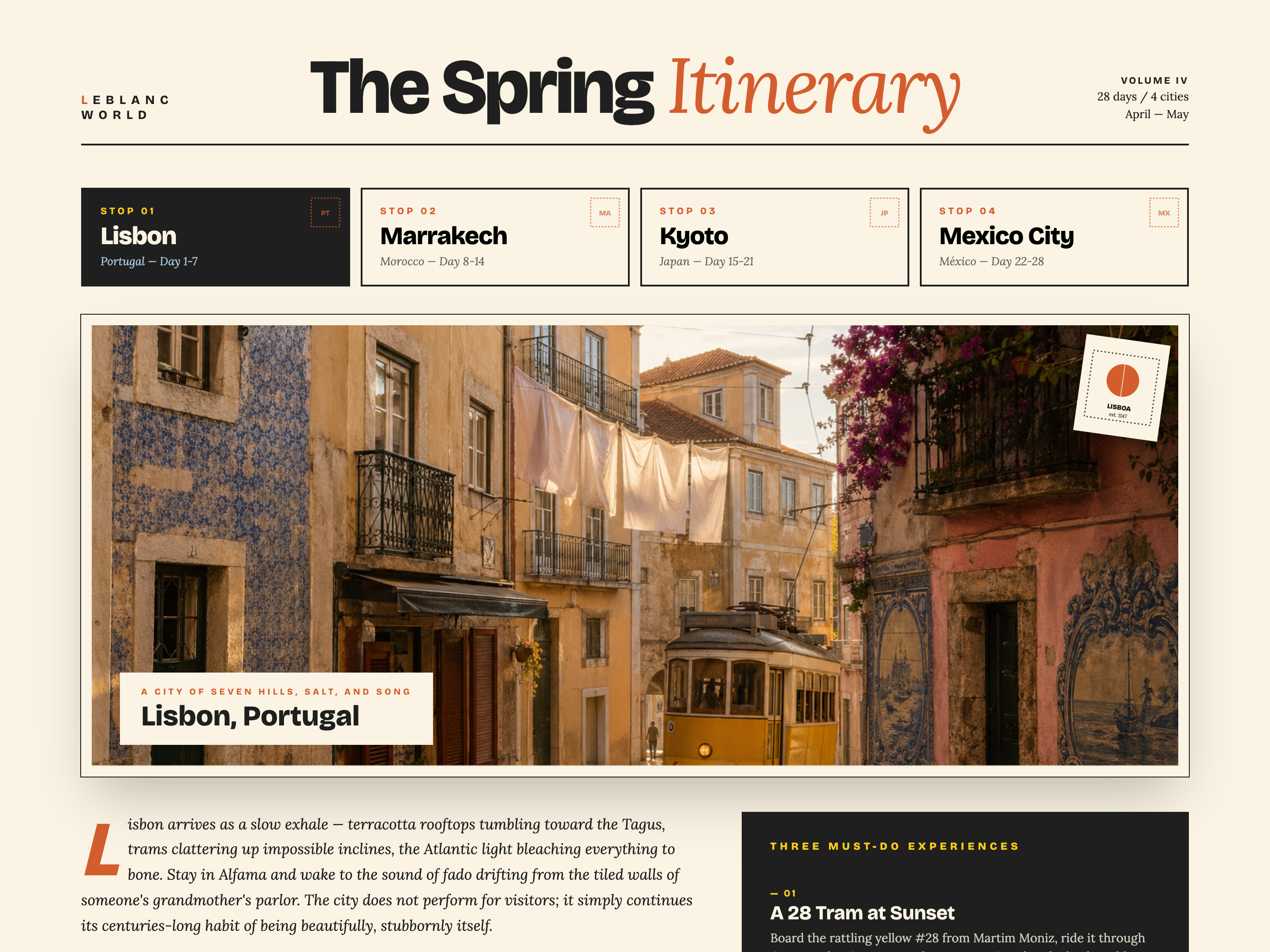 Tabs — Itinerary / Day-by-Day Variant preview