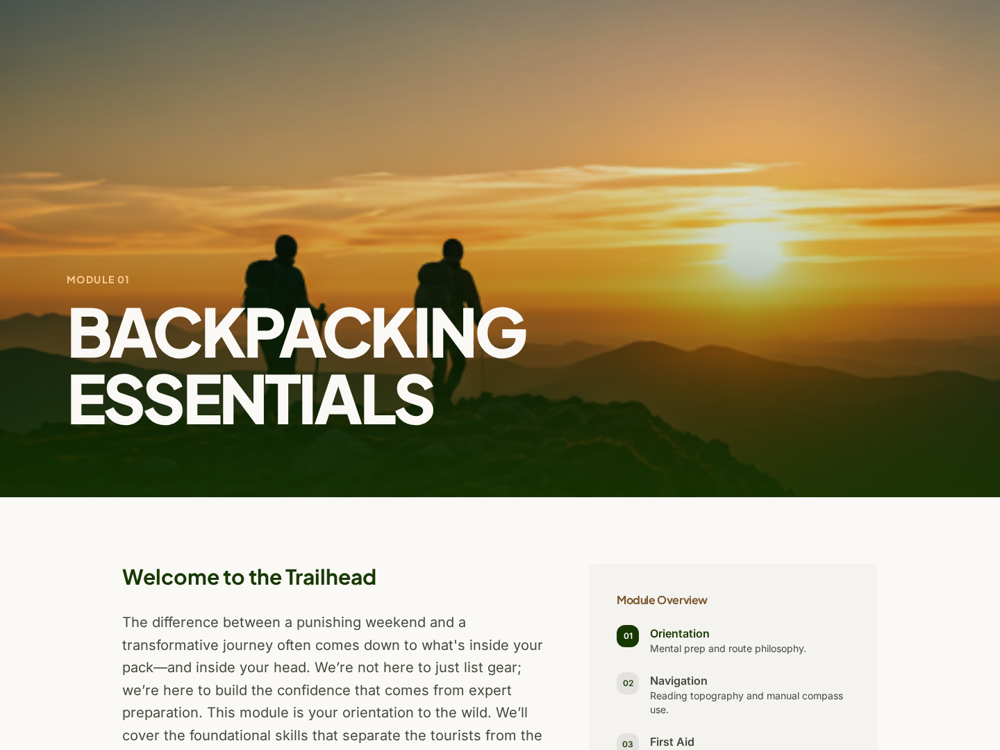 Module Orientation Lesson — Themed Module Opener preview