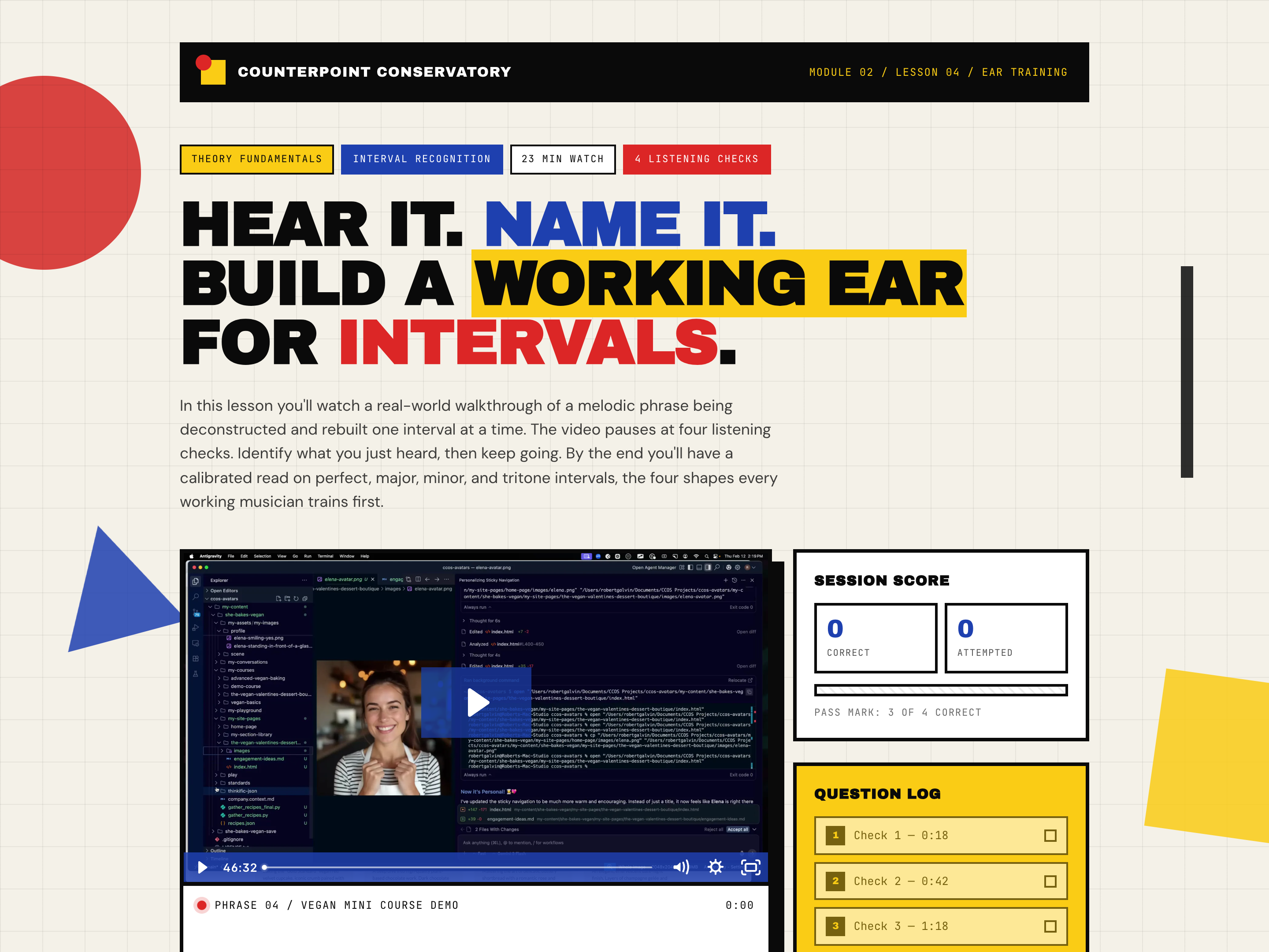 Embedded Video Quiz — Pause-to-Answer Variant preview
