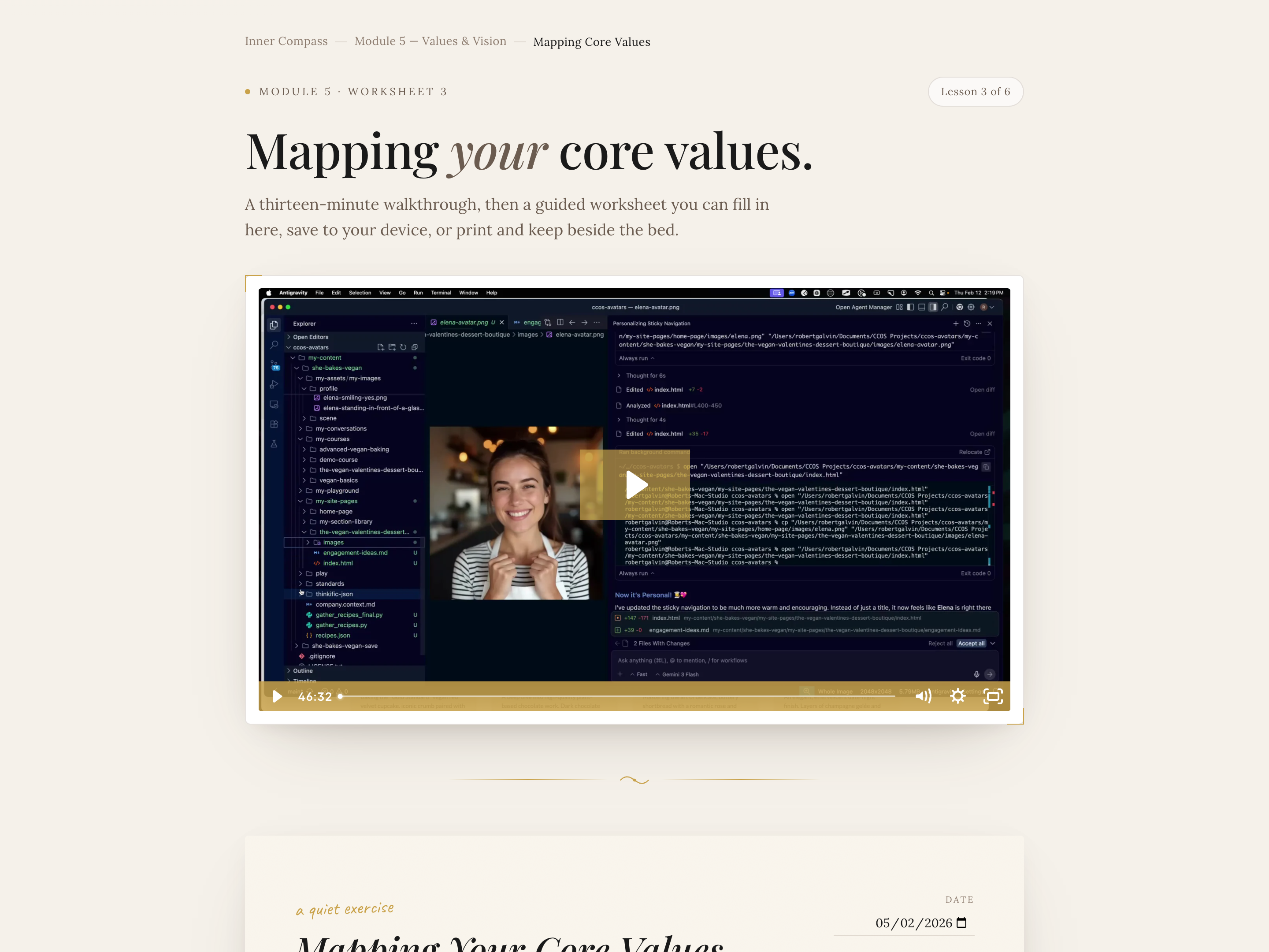 Video Lesson with Companion Worksheet — Fill-Along Variant preview