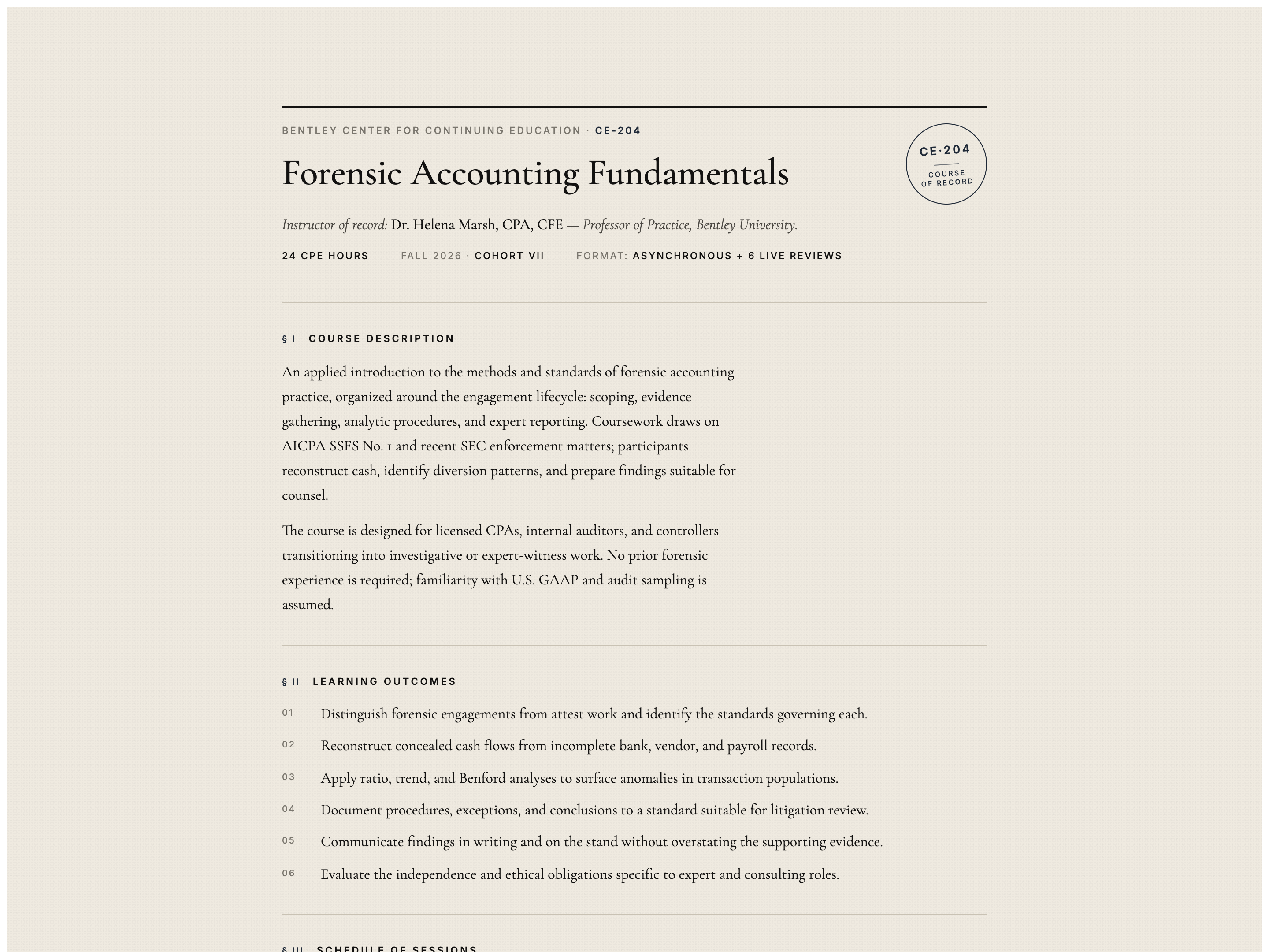 Document-Style Syllabus — Rigorous Curriculum Block preview