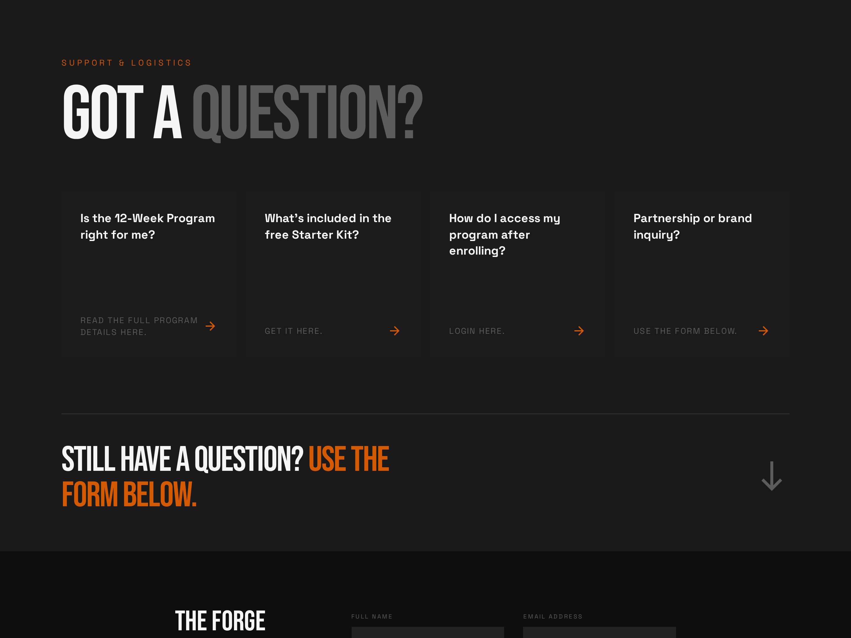 Bold Contact Page — Dark-Mode Form Variant preview
