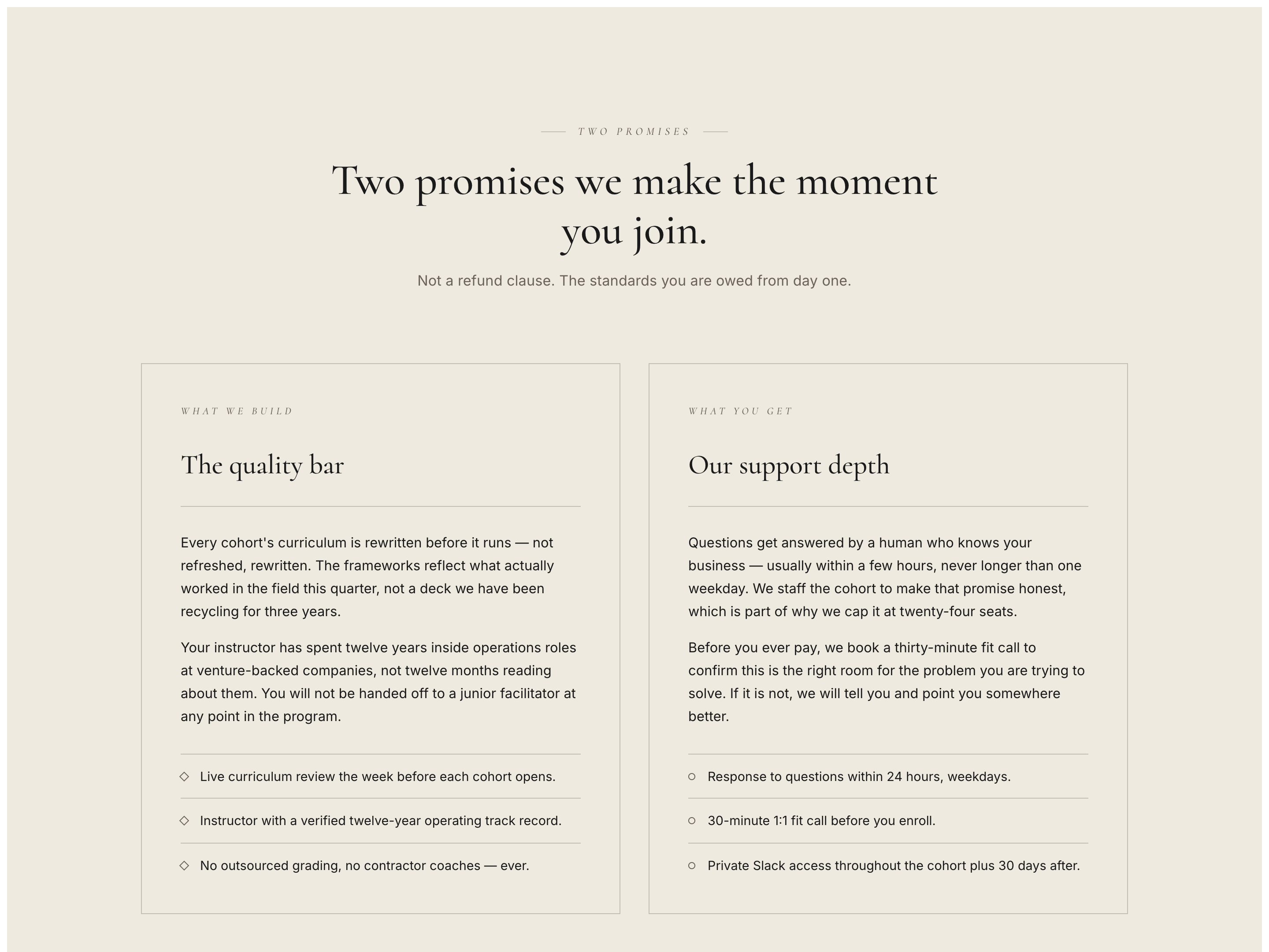 Dual-Promise Guarantee — Standards-Owed Variant preview