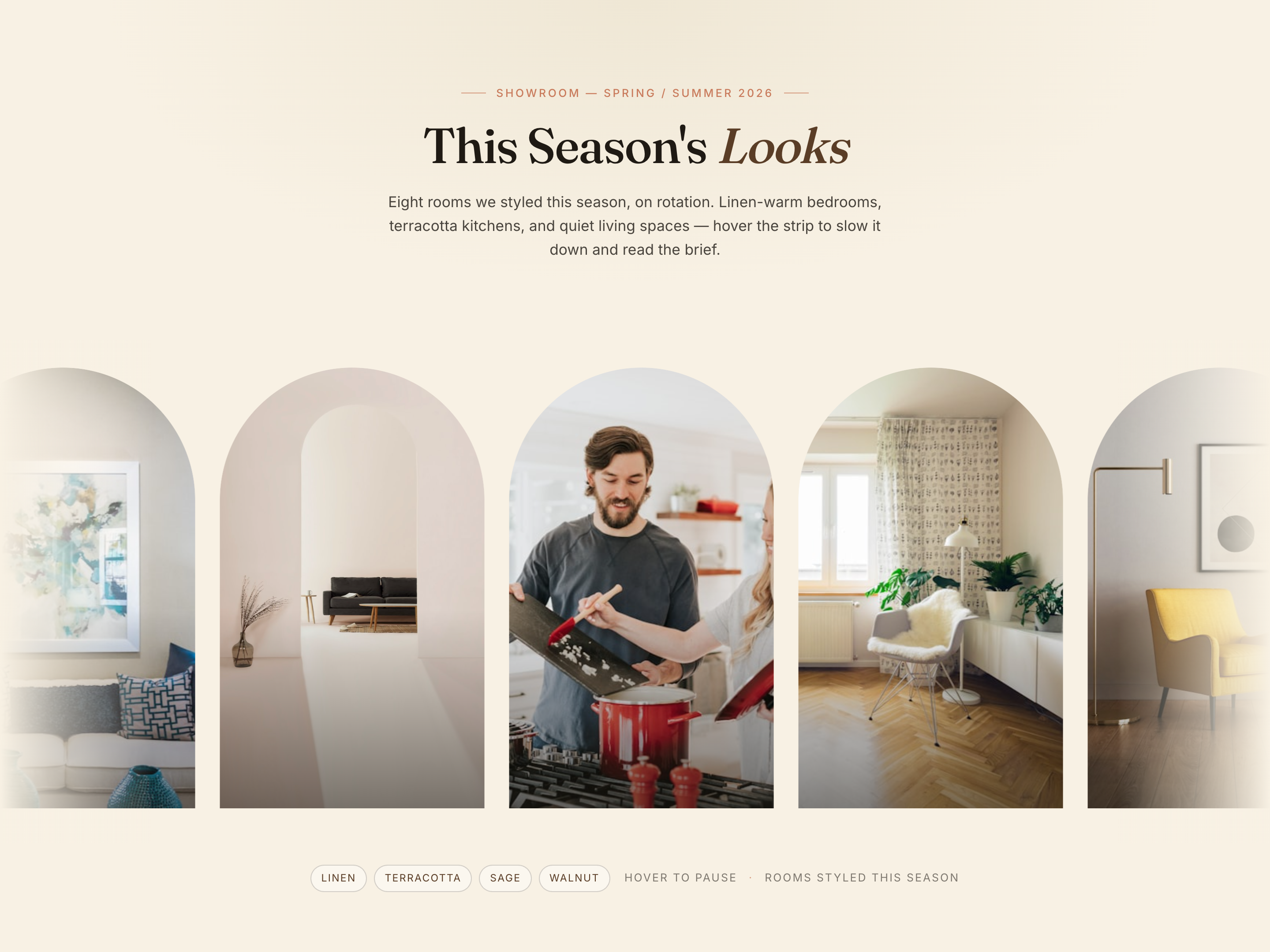 Arch Marquee Lookbook — Editorial Seasonal Showcase preview