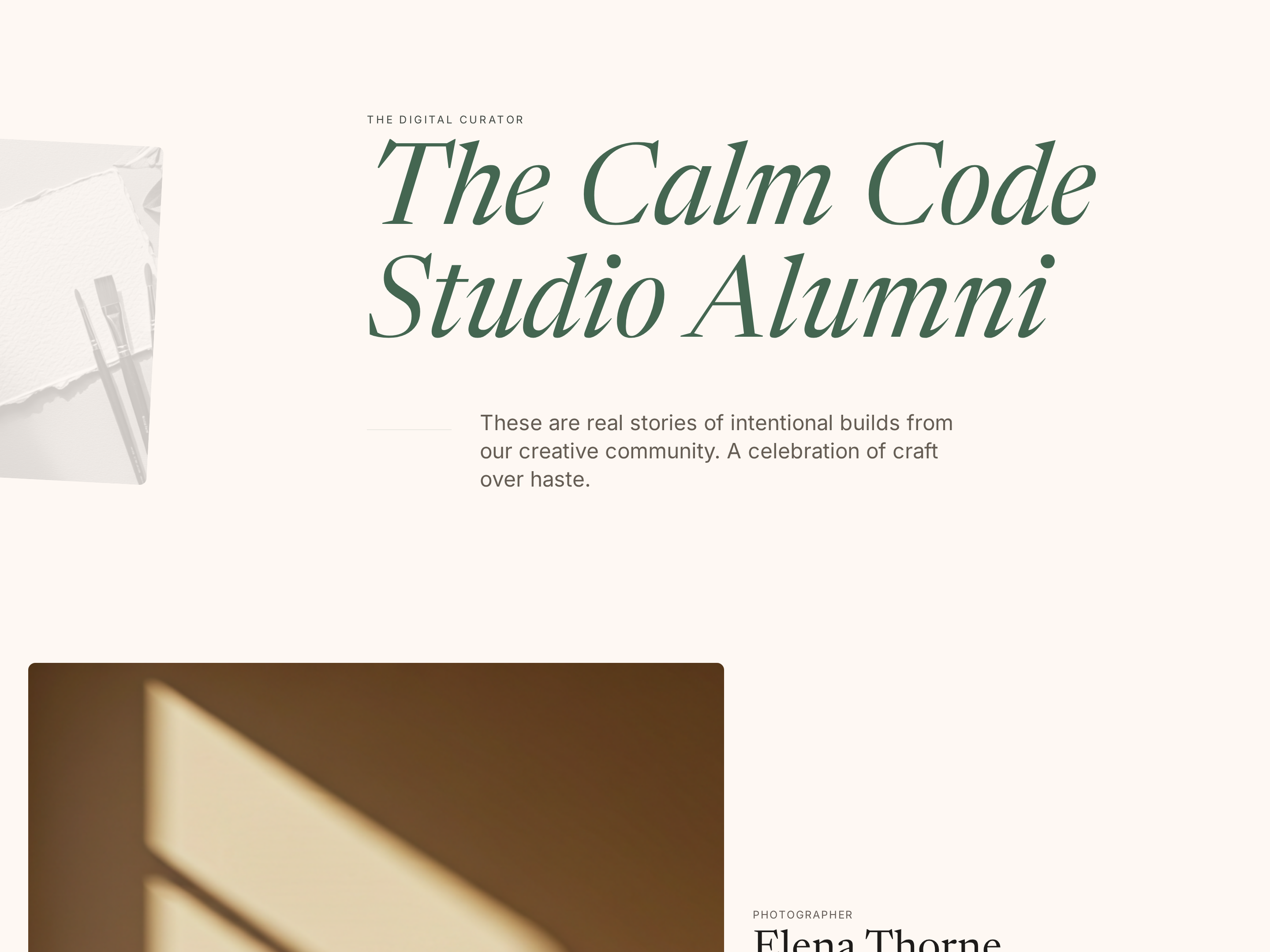 Student Results Page — Editorial Social-Proof Showcase preview