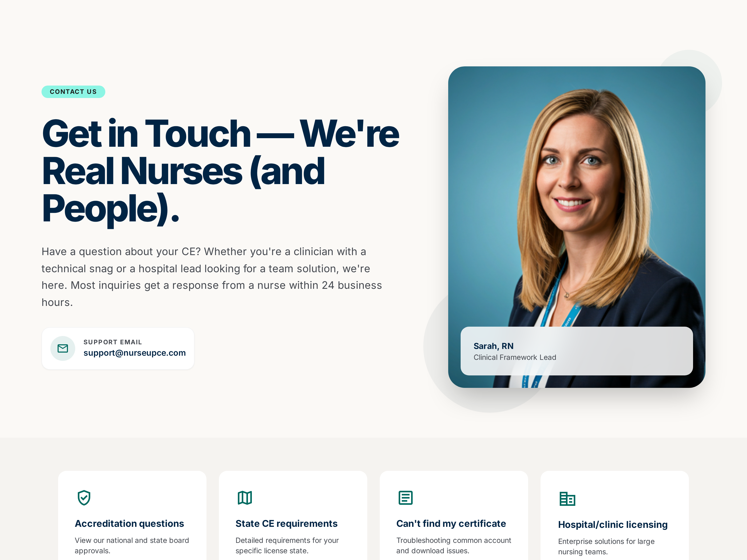 Professional Contact Page — Form + Direct-Channel Variant preview