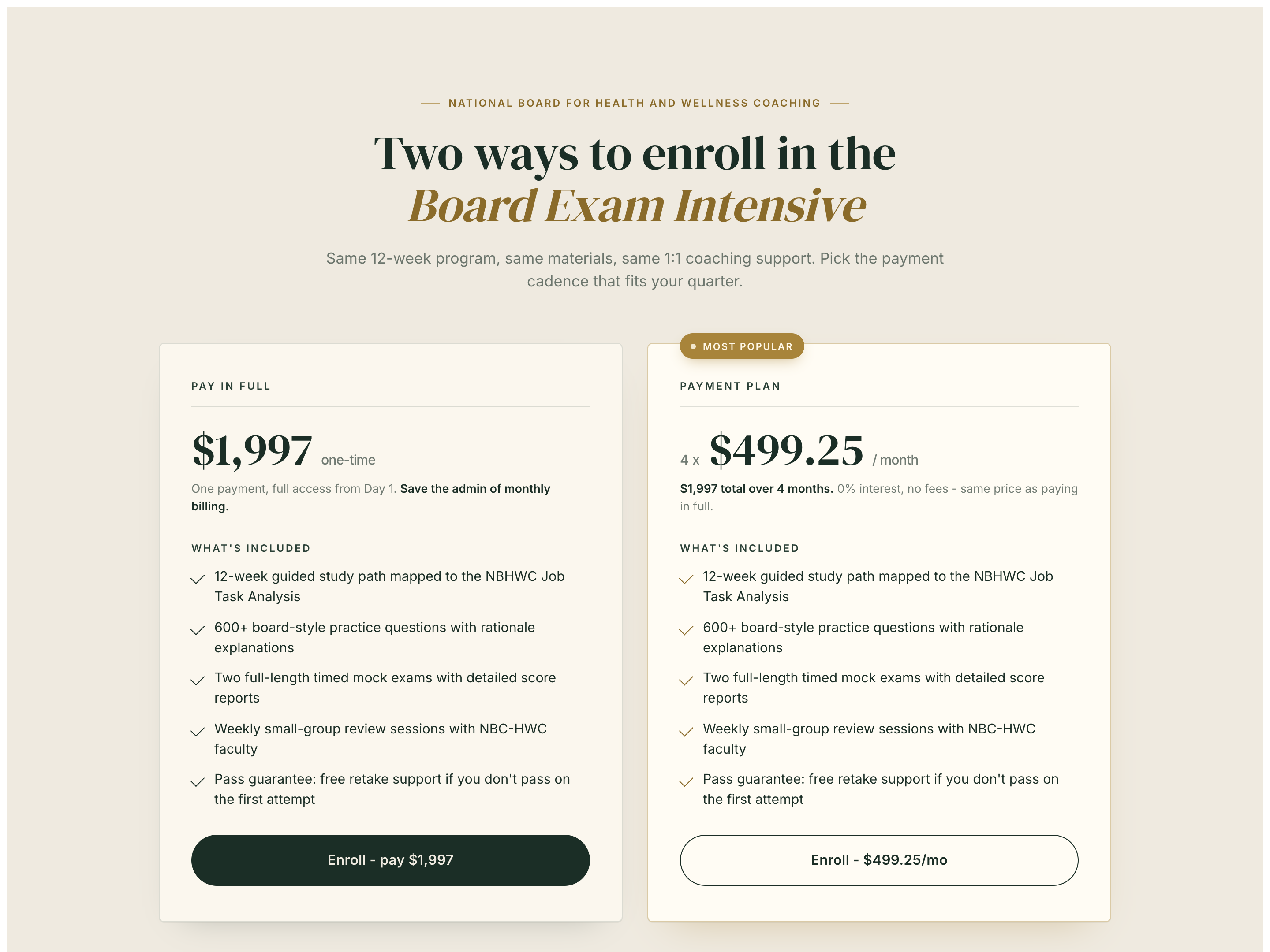 Payment Plan Split — Cost-Equivalent Cadence Variant preview