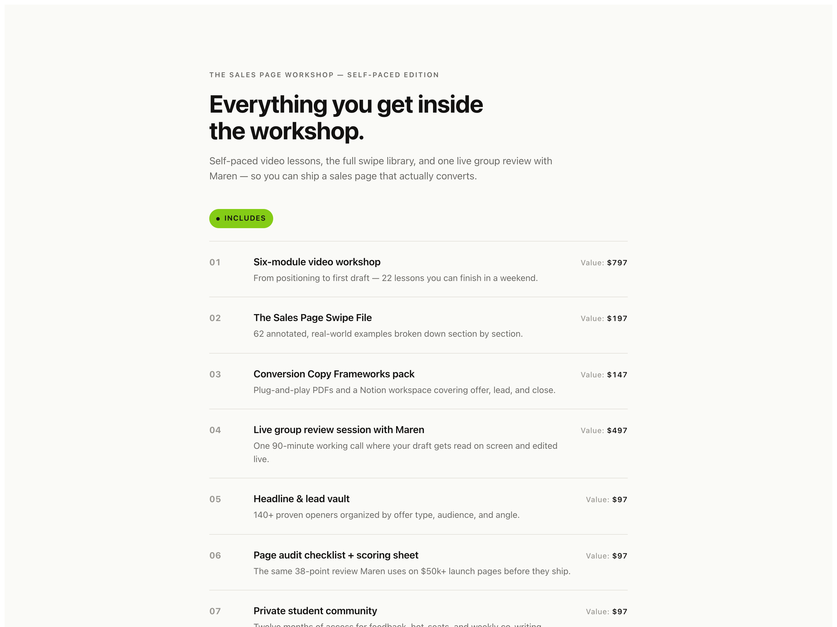 Single-Offer Value Stack — Stacked Pricing Variant preview