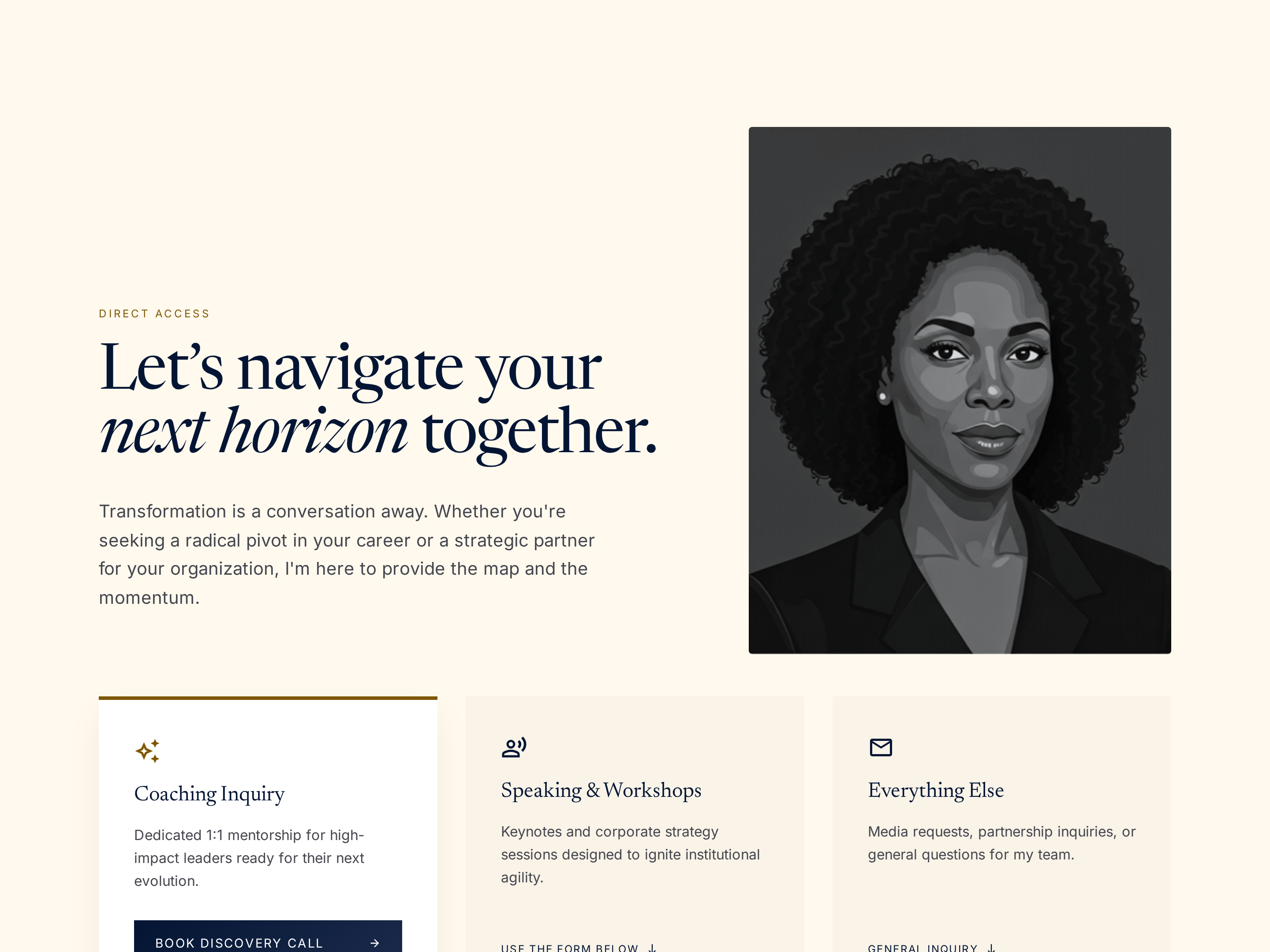 Authority Contact Page — Refined Variant preview
