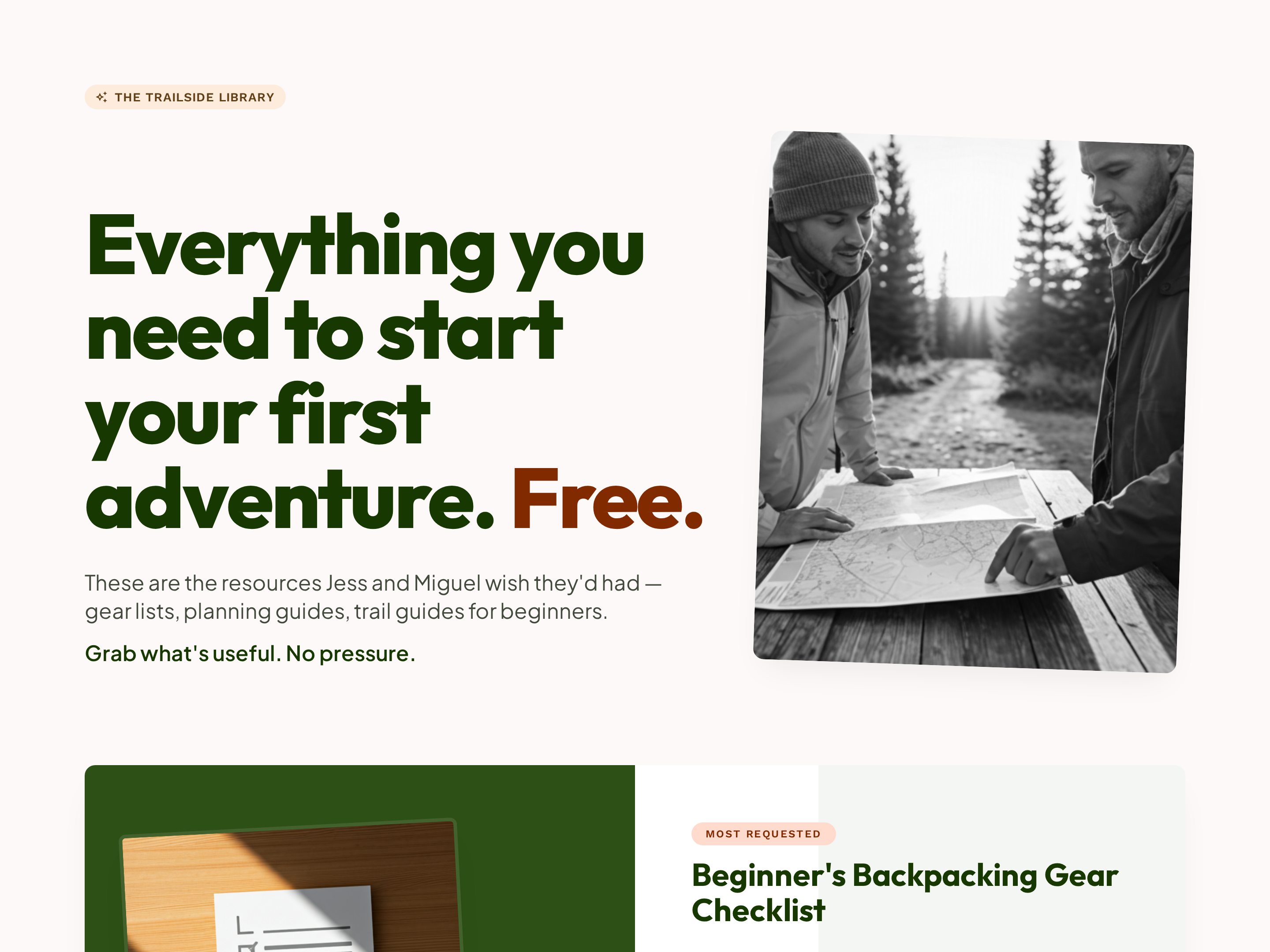 Lead Magnet Opt-In Page — Resource-First Light Variant preview