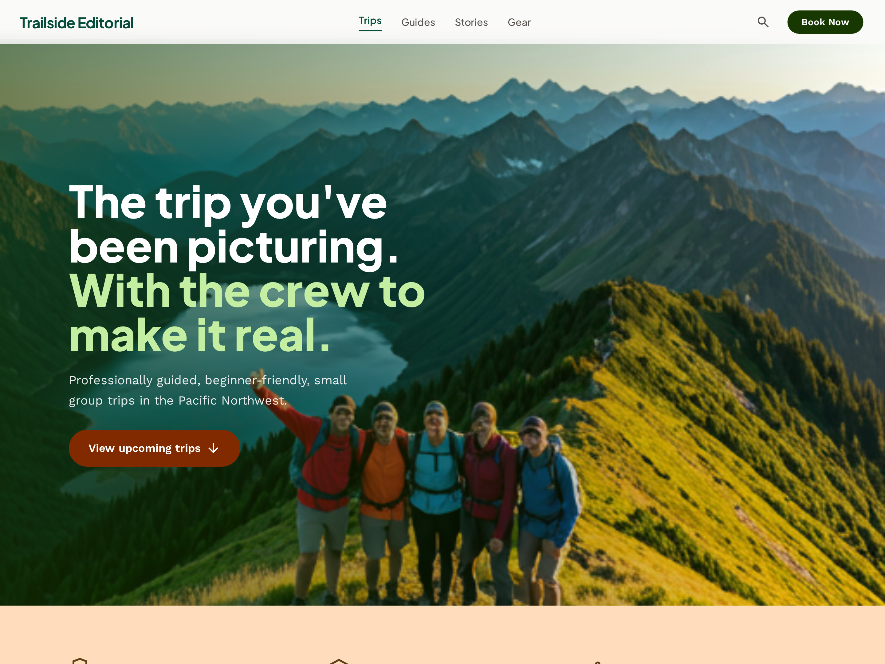 In-Person Experience Sales Page — Itinerary-Led Variant preview
