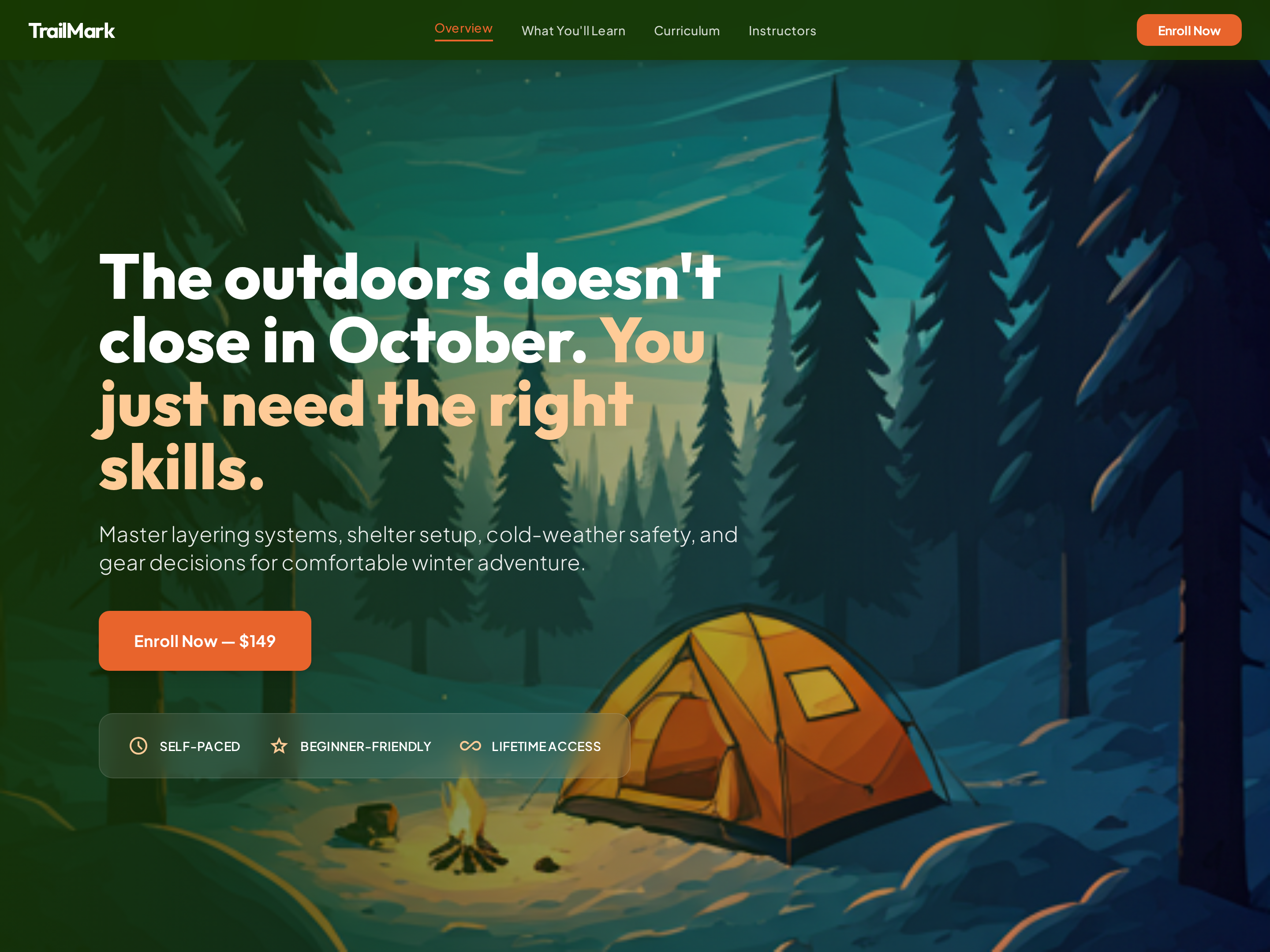 Specialized Skills Course Sales Page — Rugged Light Variant preview